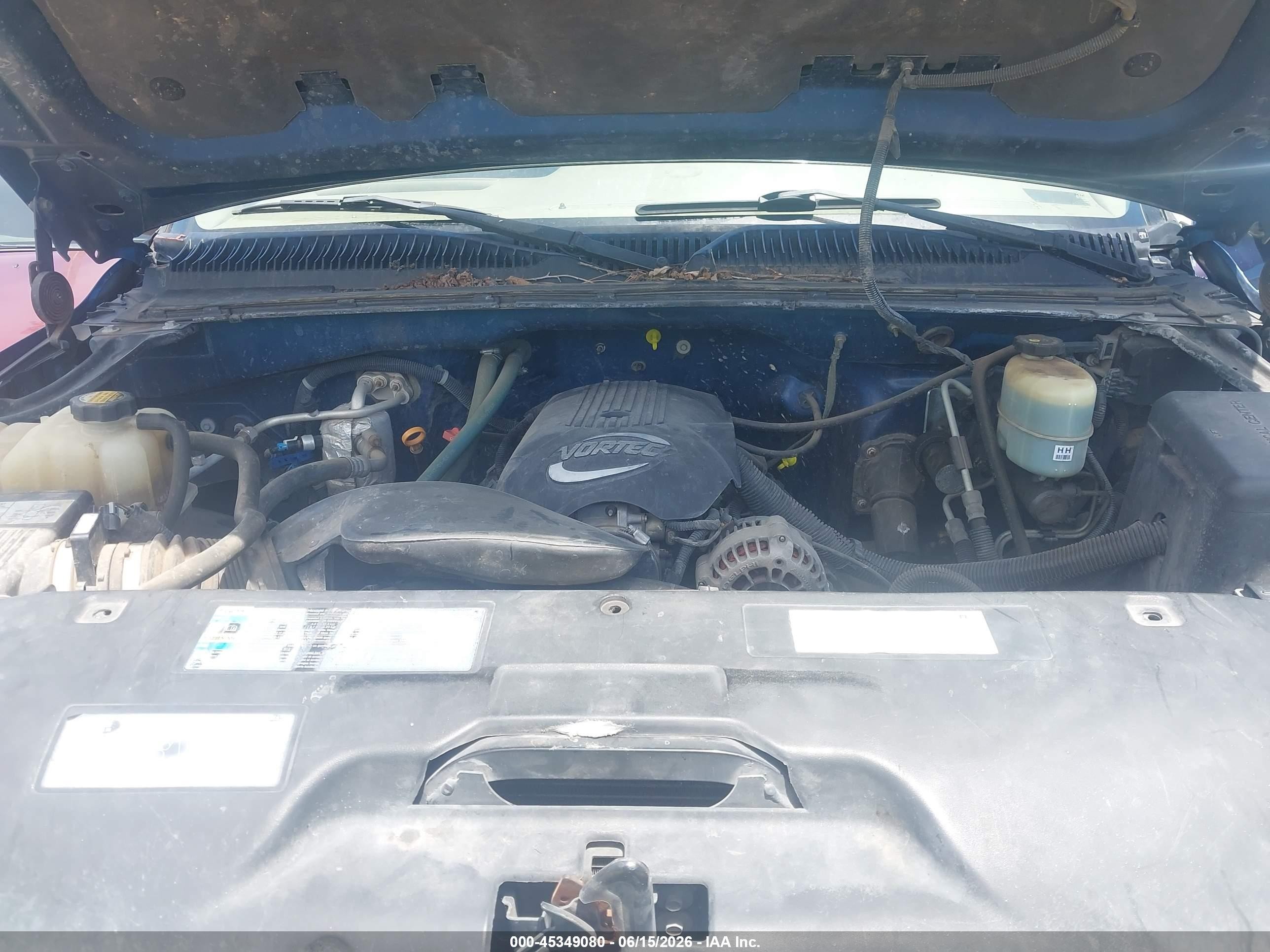 2002 Chevrolet Silverado 2500hd Ls Blue vin: 1GCHC29U32E108775
