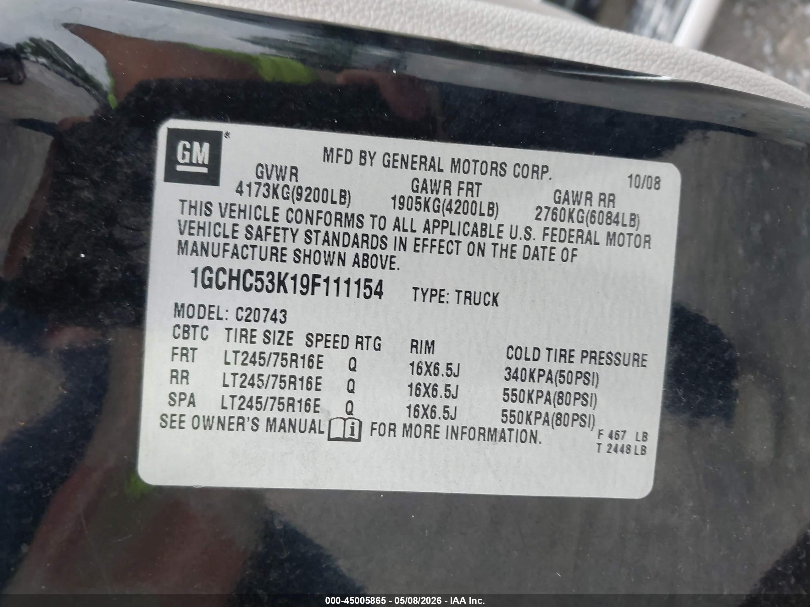 2009 Chevrolet Silverado 2500hd Lt Черный vin: 1GCHC53K19F111154