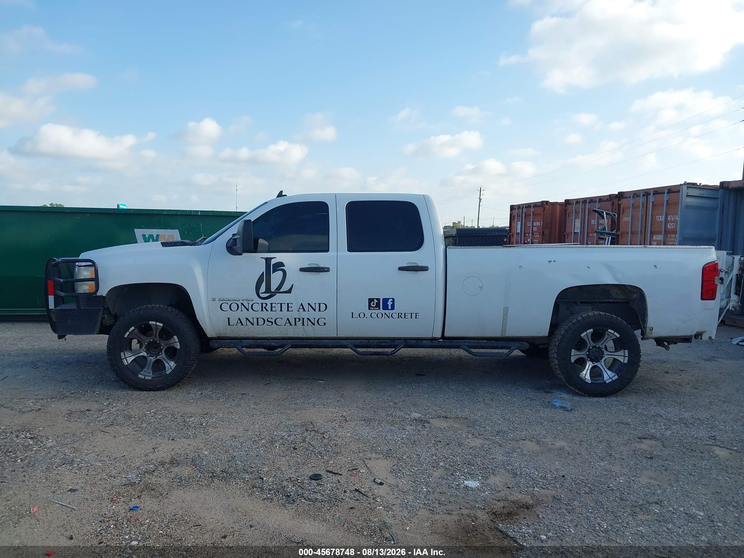 2009 Chevrolet Silverado 3500hd Work Truck White vin: 1GCHC73689F186240