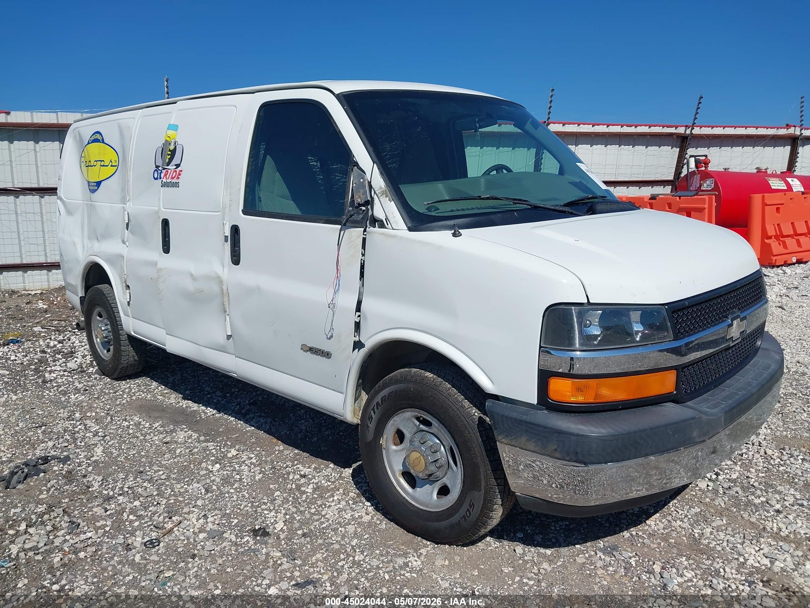 2006 Chevrolet Express Work Van White vin: 1GCHG352X61152252