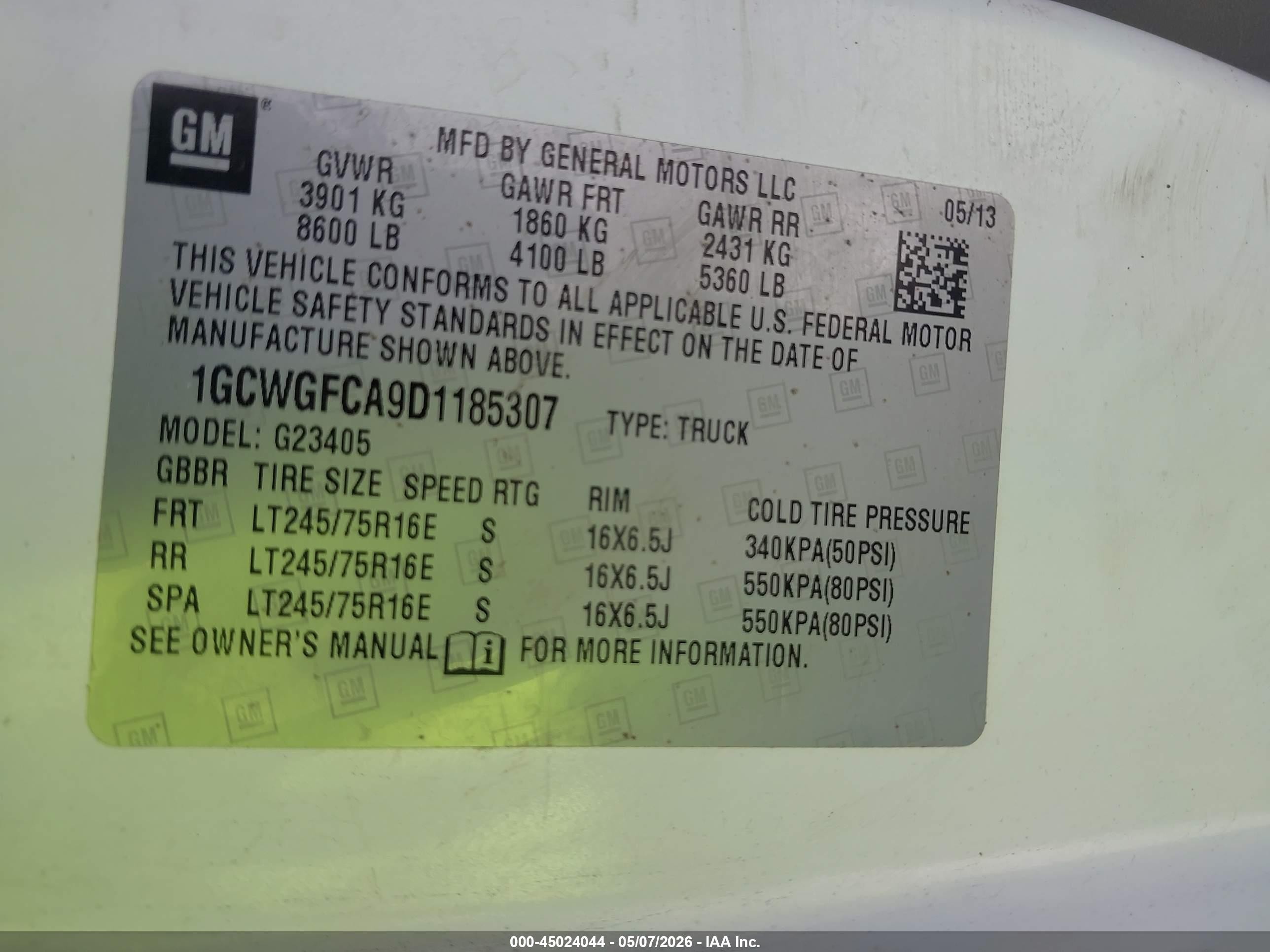 2006 Chevrolet Express Work Van Белый vin: 1GCHG352X61152252