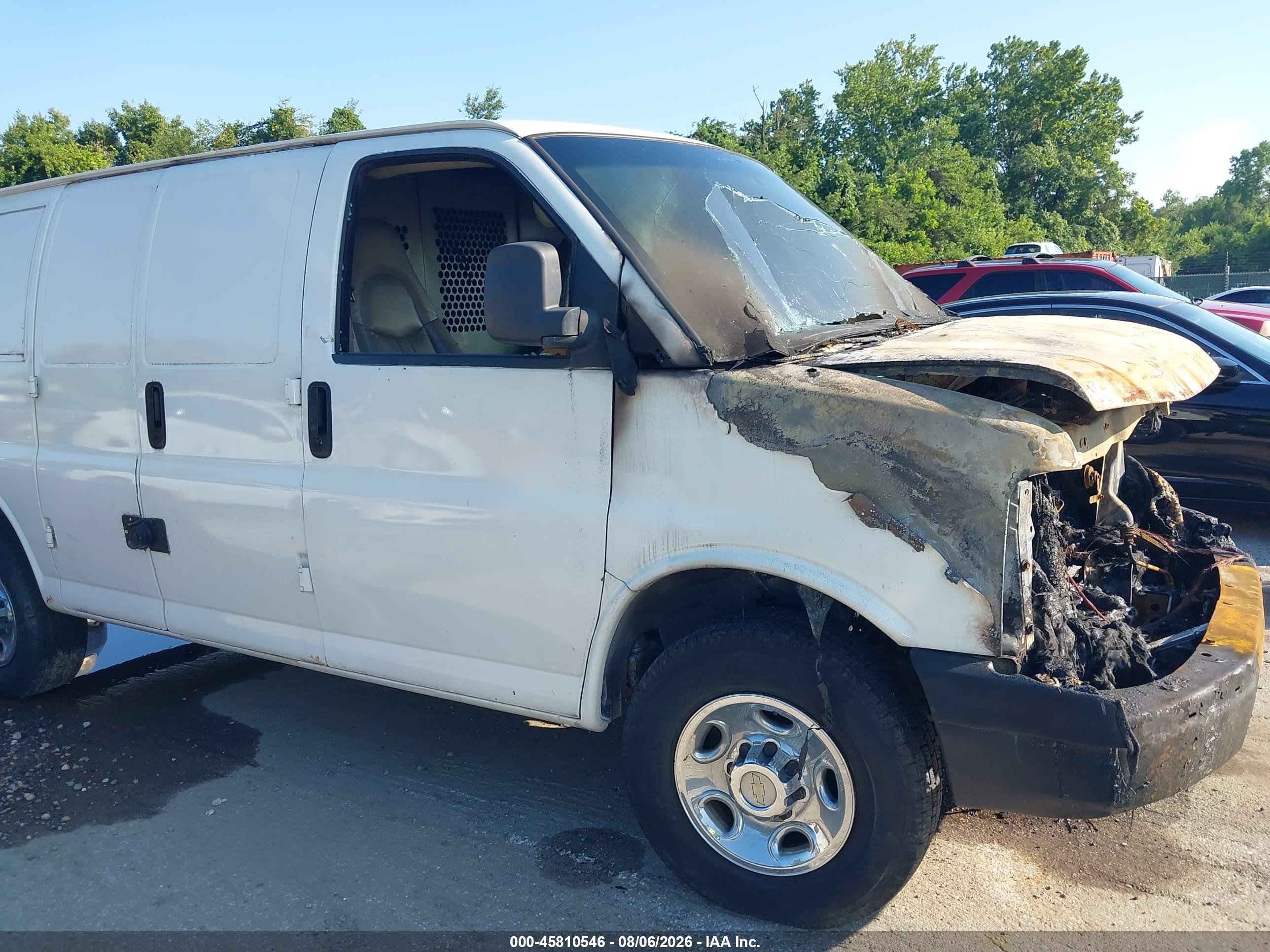 2008 Chevrolet Express Work Van Белый vin: 1GCHG35C881138099