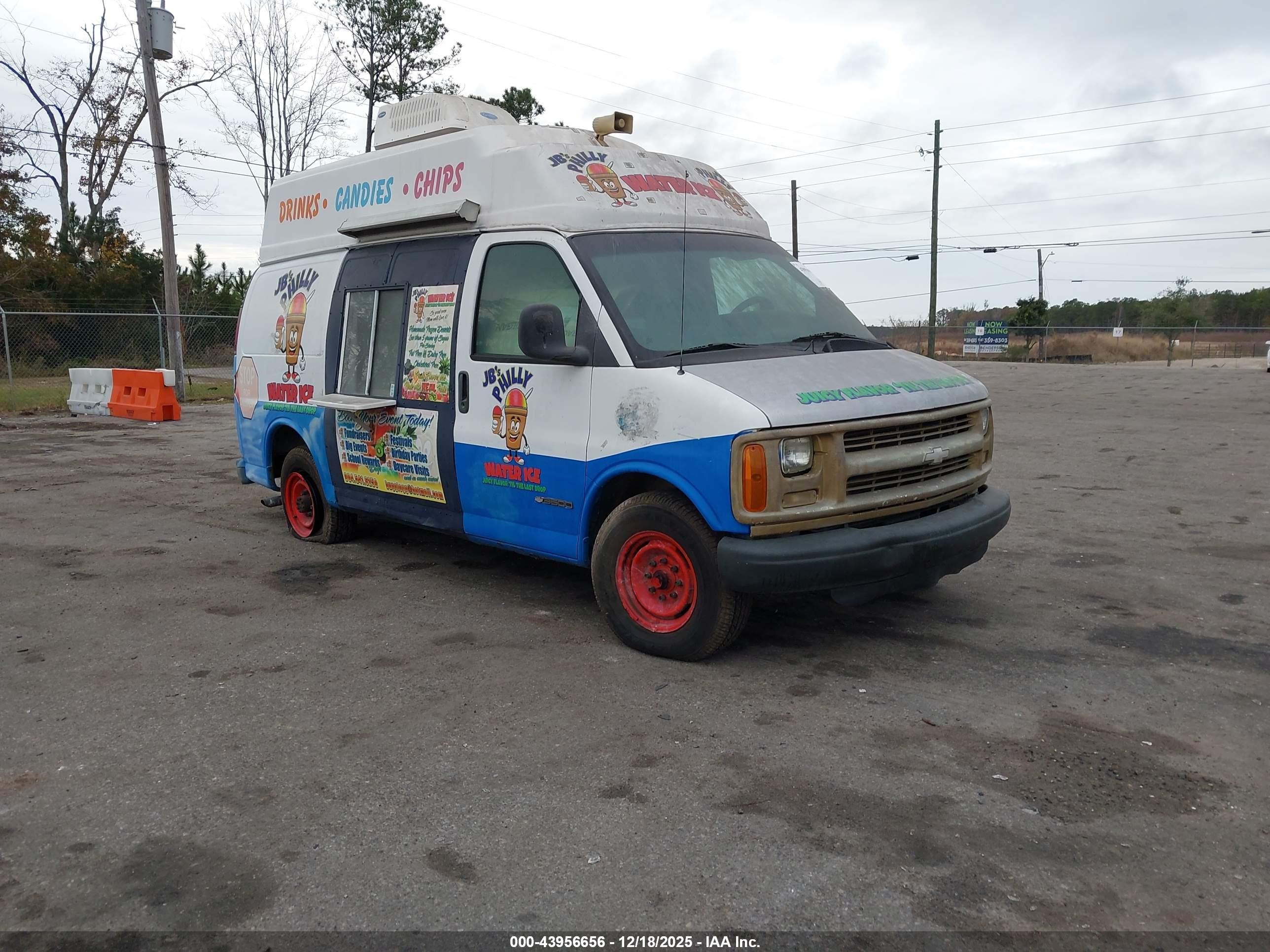 1997 Chevrolet Chevy Van Yf7 Upfitter Pkg. Белый vin: 1GCHG35F8V1065984