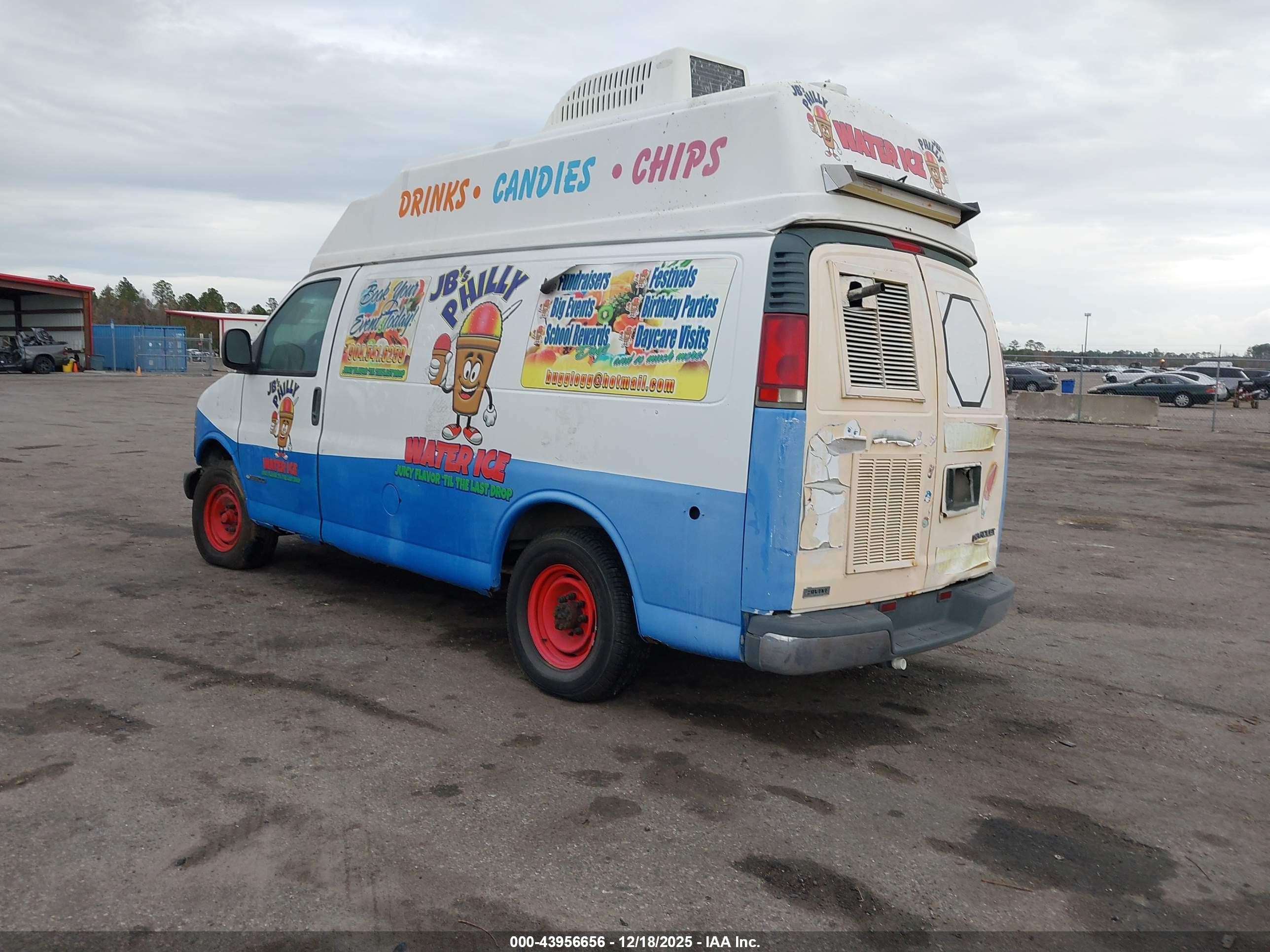 1997 Chevrolet Chevy Van Yf7 Upfitter Pkg. Белый vin: 1GCHG35F8V1065984