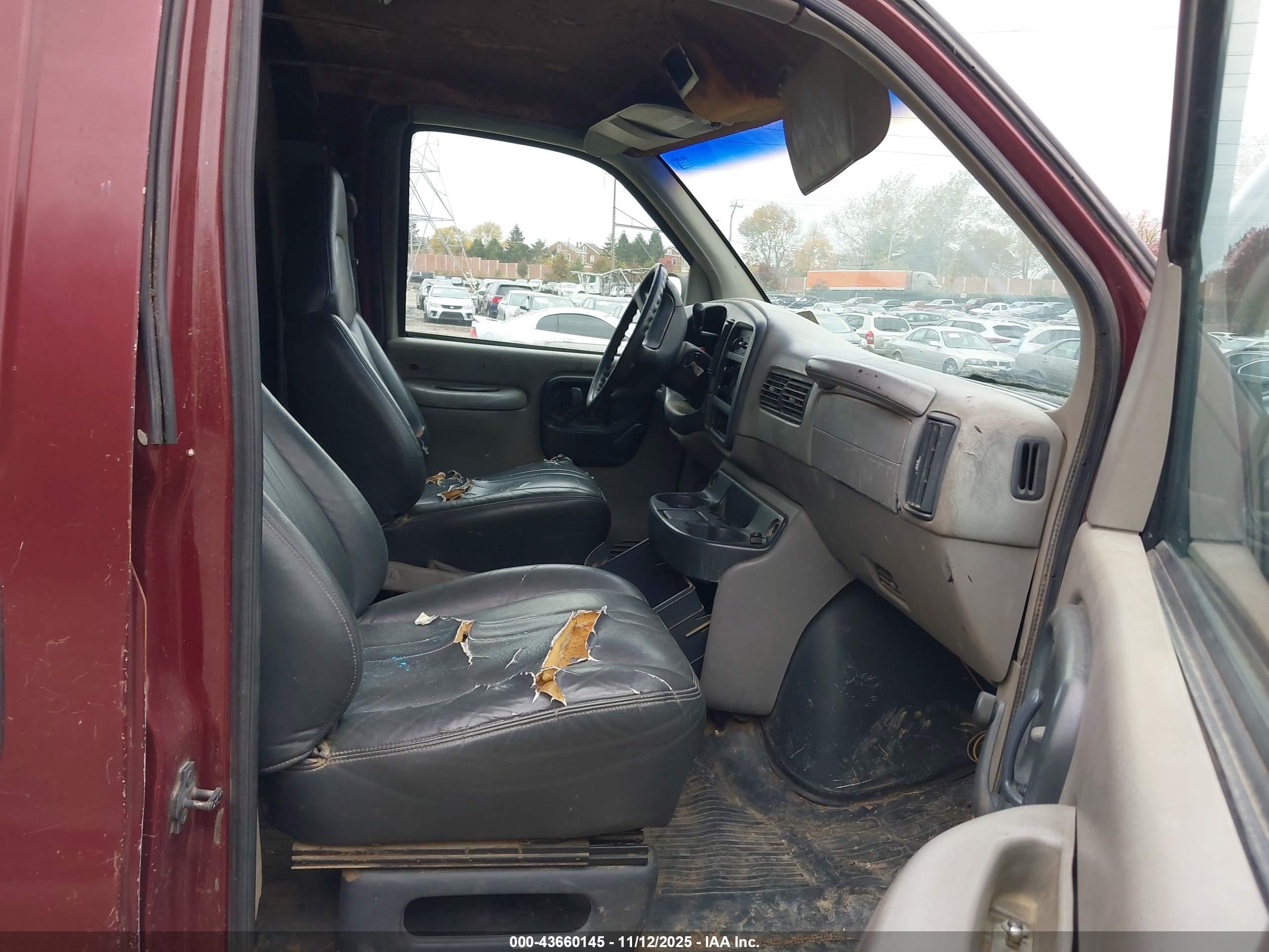 1997 Chevrolet Chevy Van   Maroon vin: 1GCHG35R3V1065367