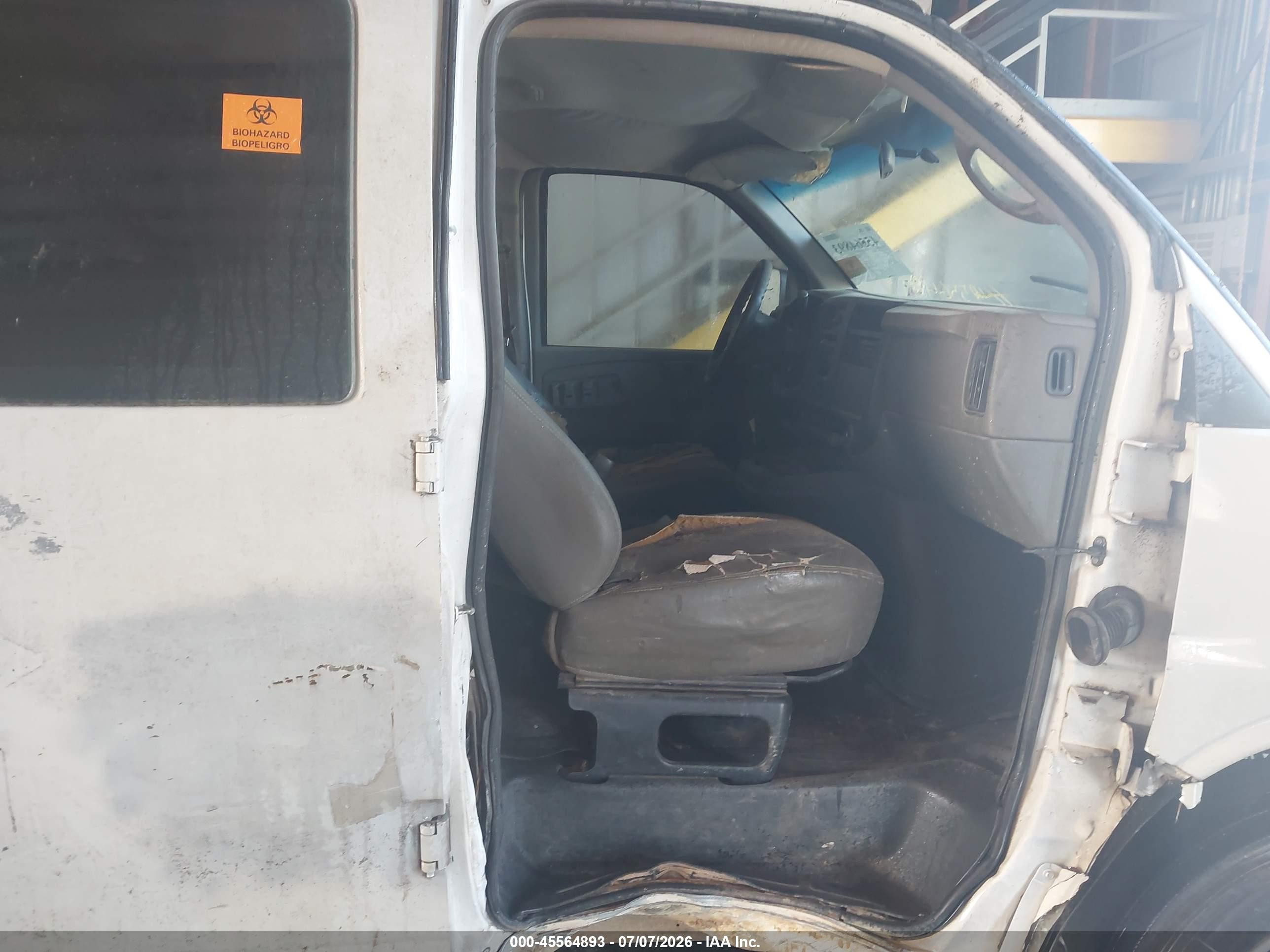 2006 Chevrolet Express Work Van White vin: 1GCHG35V161193198