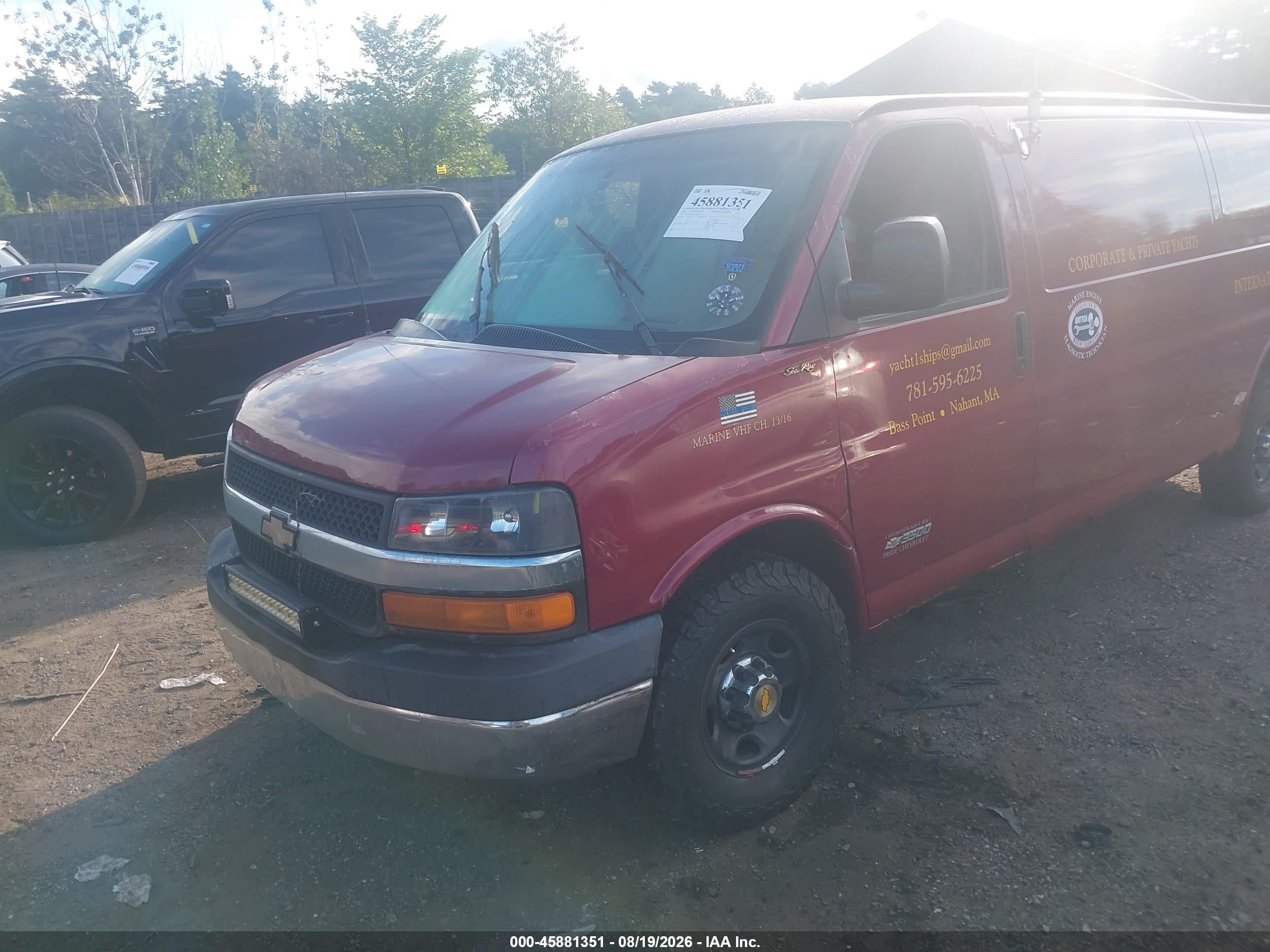 2006 Chevrolet Express Cargo Van Y3h Paratransit Red vin: 1GCHG39U061242750