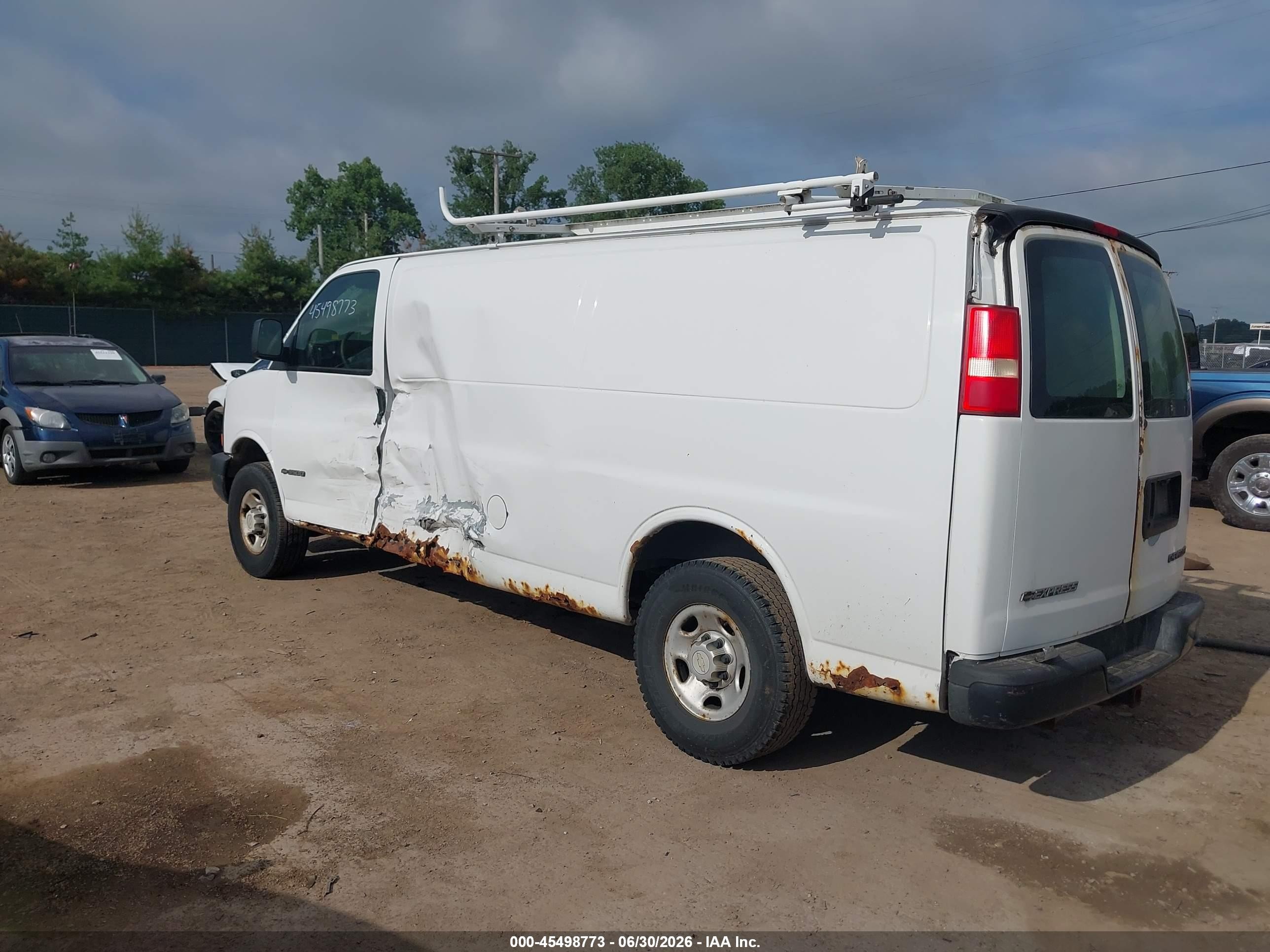 2006 Chevrolet Express Cargo Van Y3h Paratransit White vin: 1GCHG39U661109622