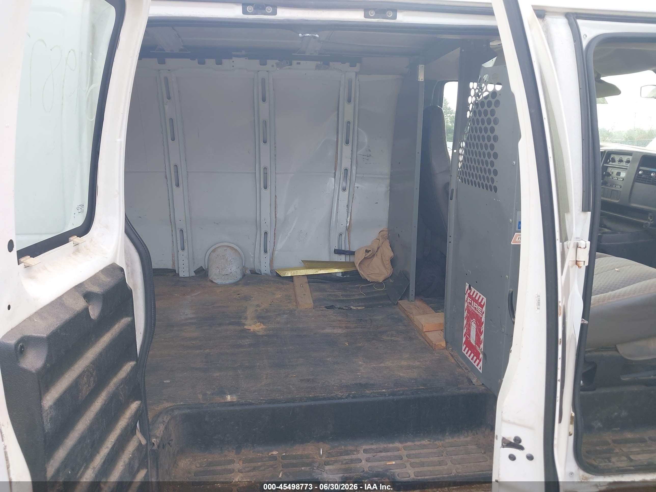 2006 Chevrolet Express Cargo Van Y3h Paratransit White vin: 1GCHG39U661109622