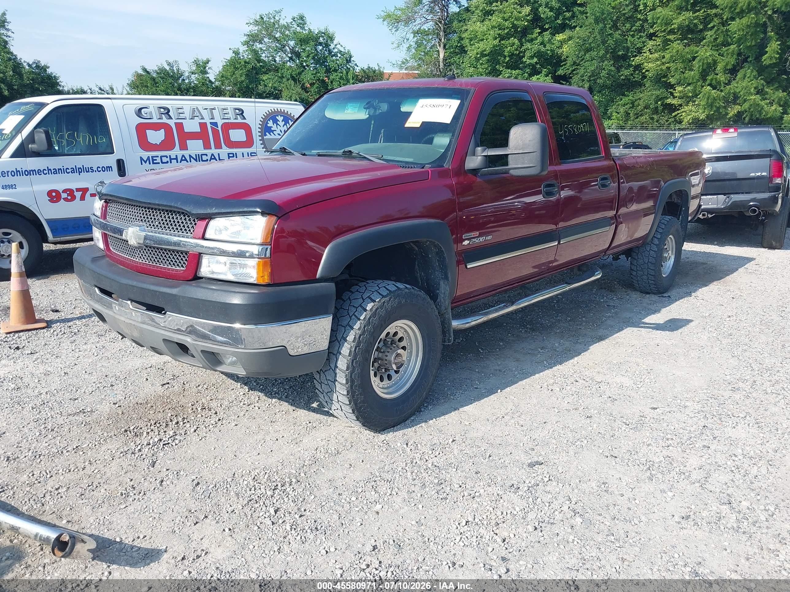 2004 Chevrolet Silverado 2500hd Lt Maroon vin: 1GCHK23104F165207