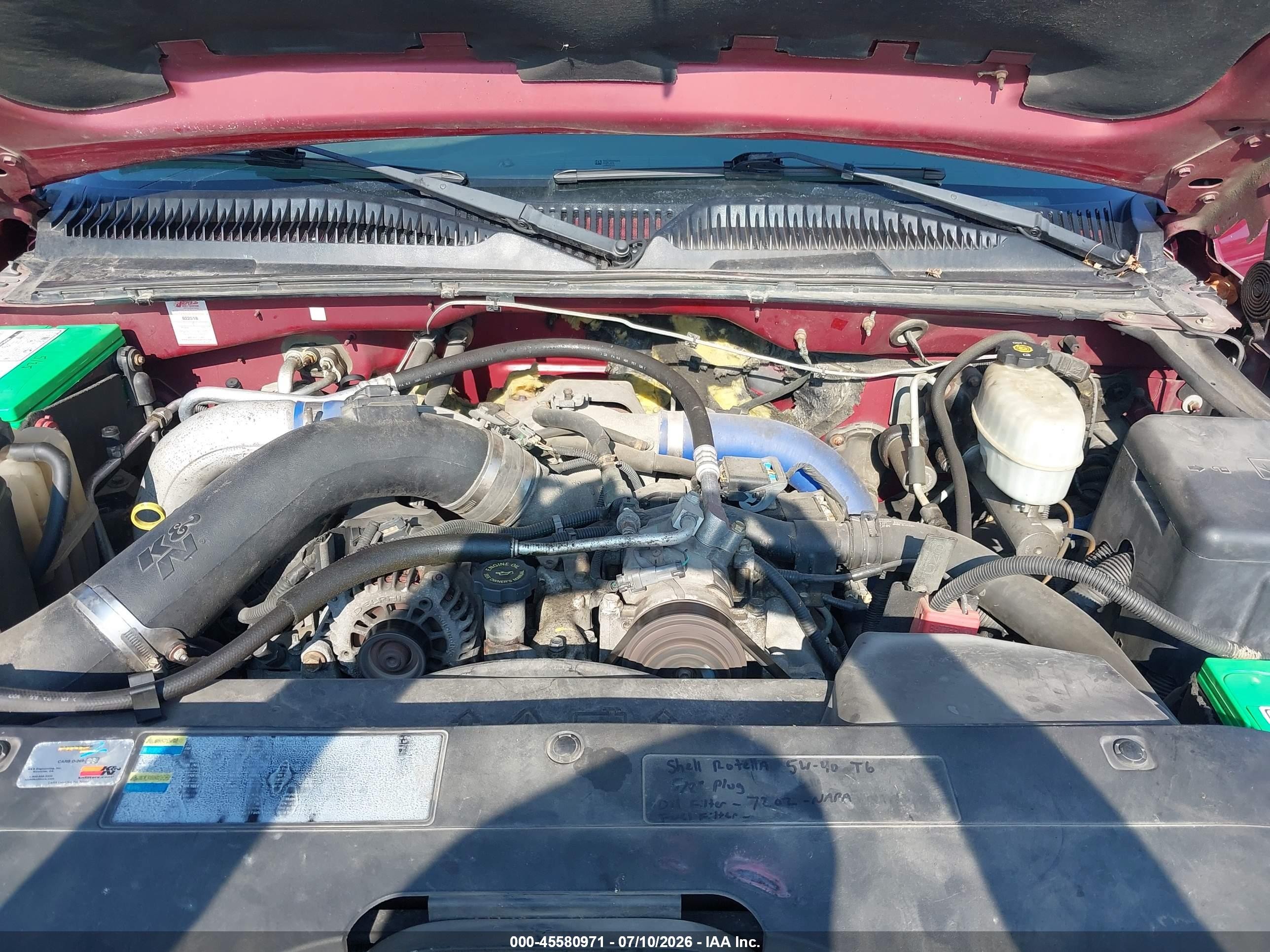 2004 Chevrolet Silverado 2500hd Lt Maroon vin: 1GCHK23104F165207