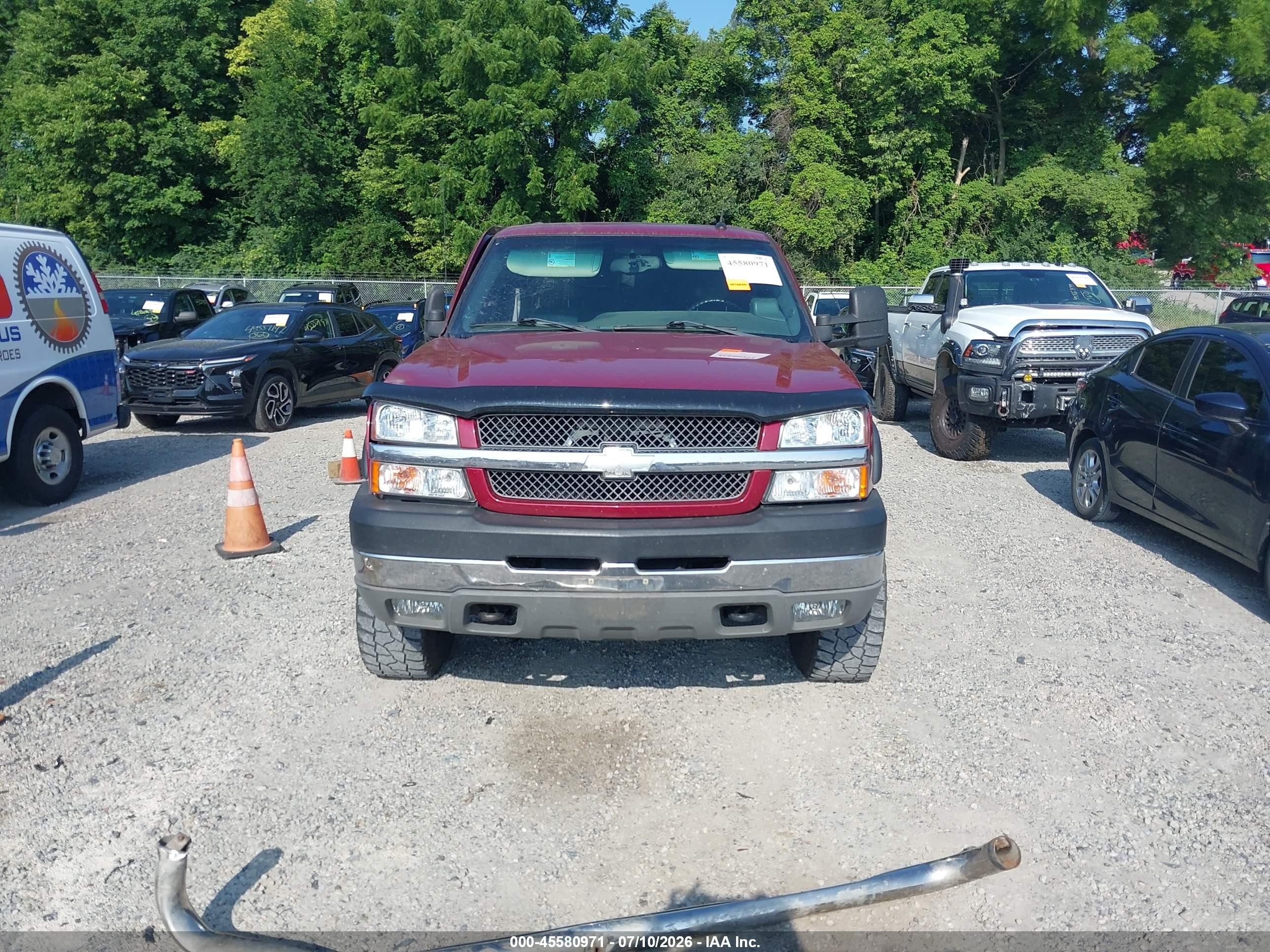 2004 Chevrolet Silverado 2500hd Lt Maroon vin: 1GCHK23104F165207