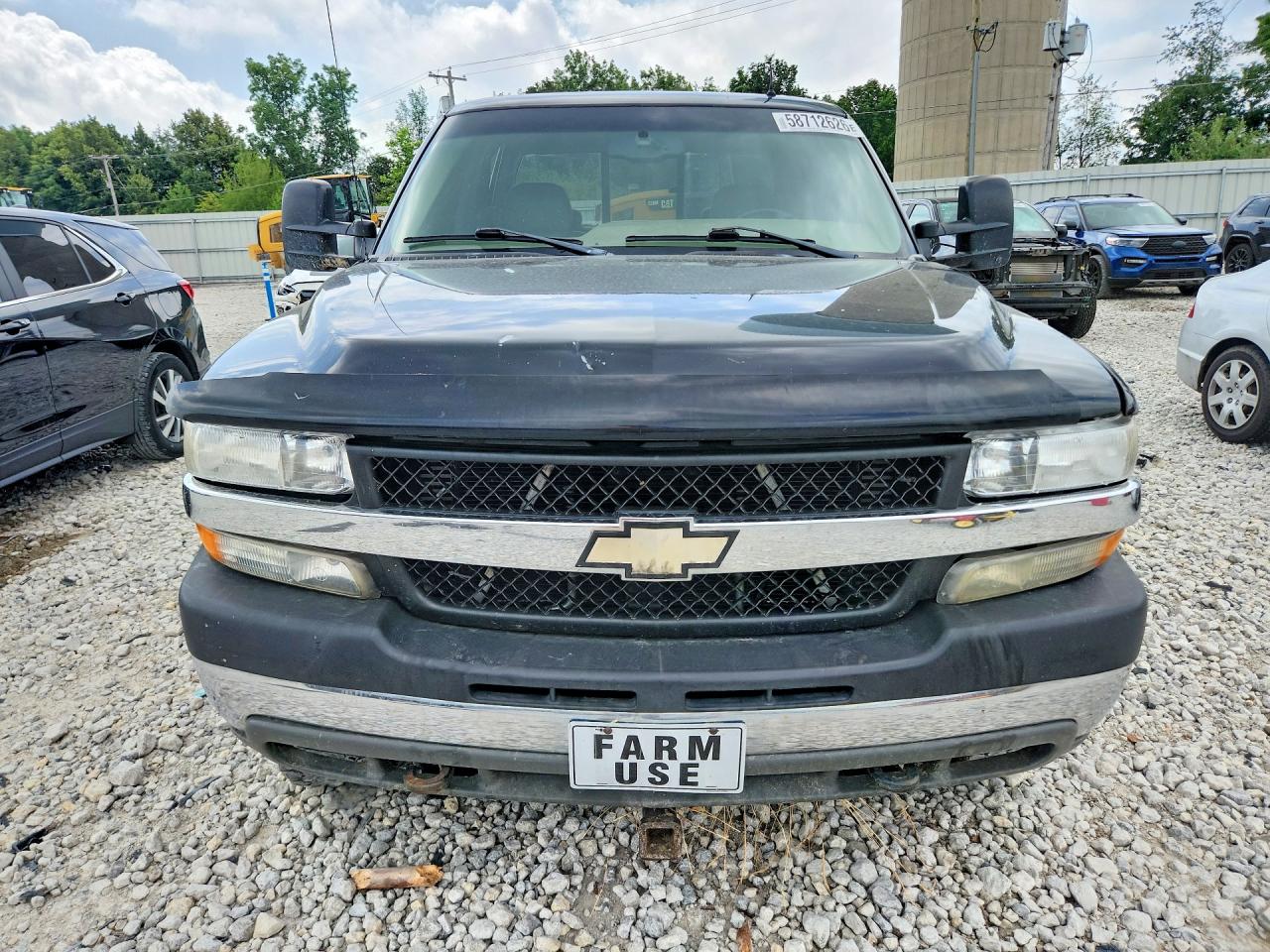 2002 Chevrolet Silverado K2500 Heavy Duty Black vin: 1GCHK23112F166623