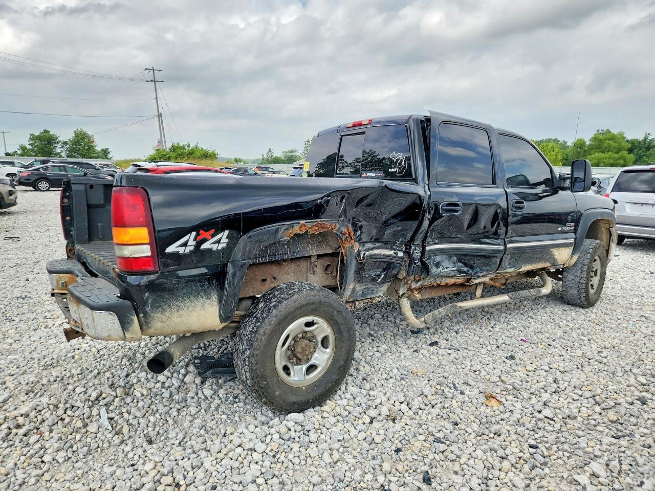 2002 Chevrolet Silverado K2500 Heavy Duty Black vin: 1GCHK23112F166623