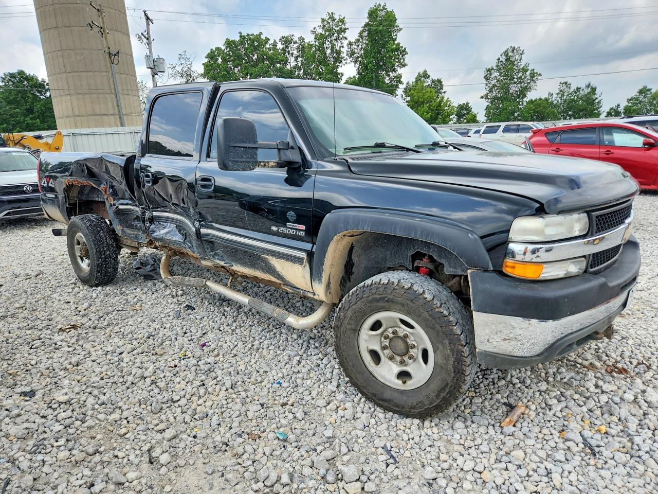 2002 Chevrolet Silverado K2500 Heavy Duty Black vin: 1GCHK23112F166623