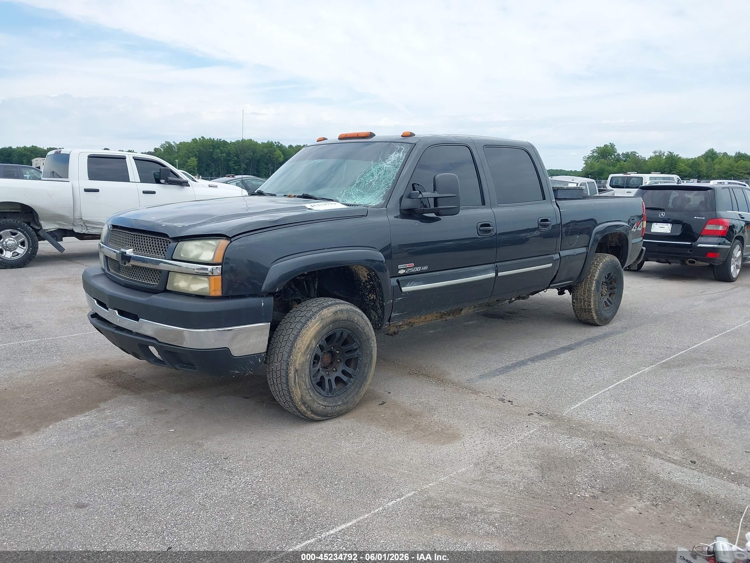 2003 Chevrolet Silverado 2500hd Ls Gray vin: 1GCHK23113F188784
