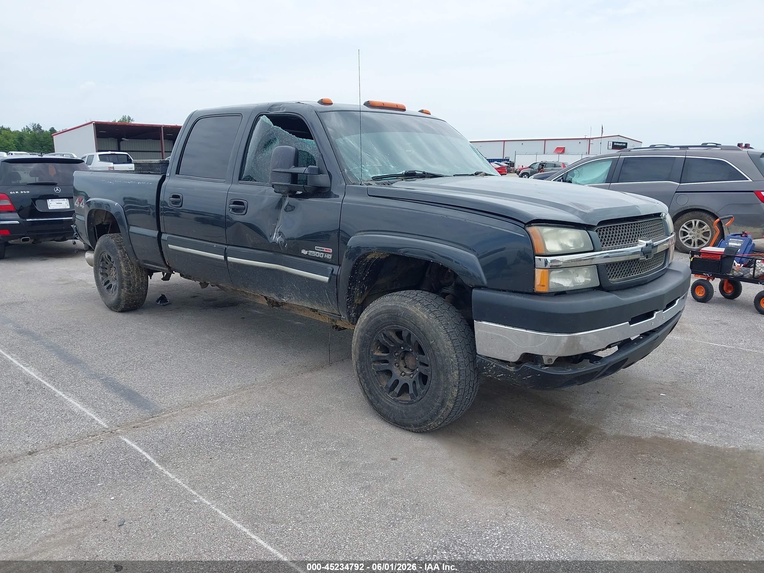 2003 Chevrolet Silverado 2500hd Ls Gray vin: 1GCHK23113F188784