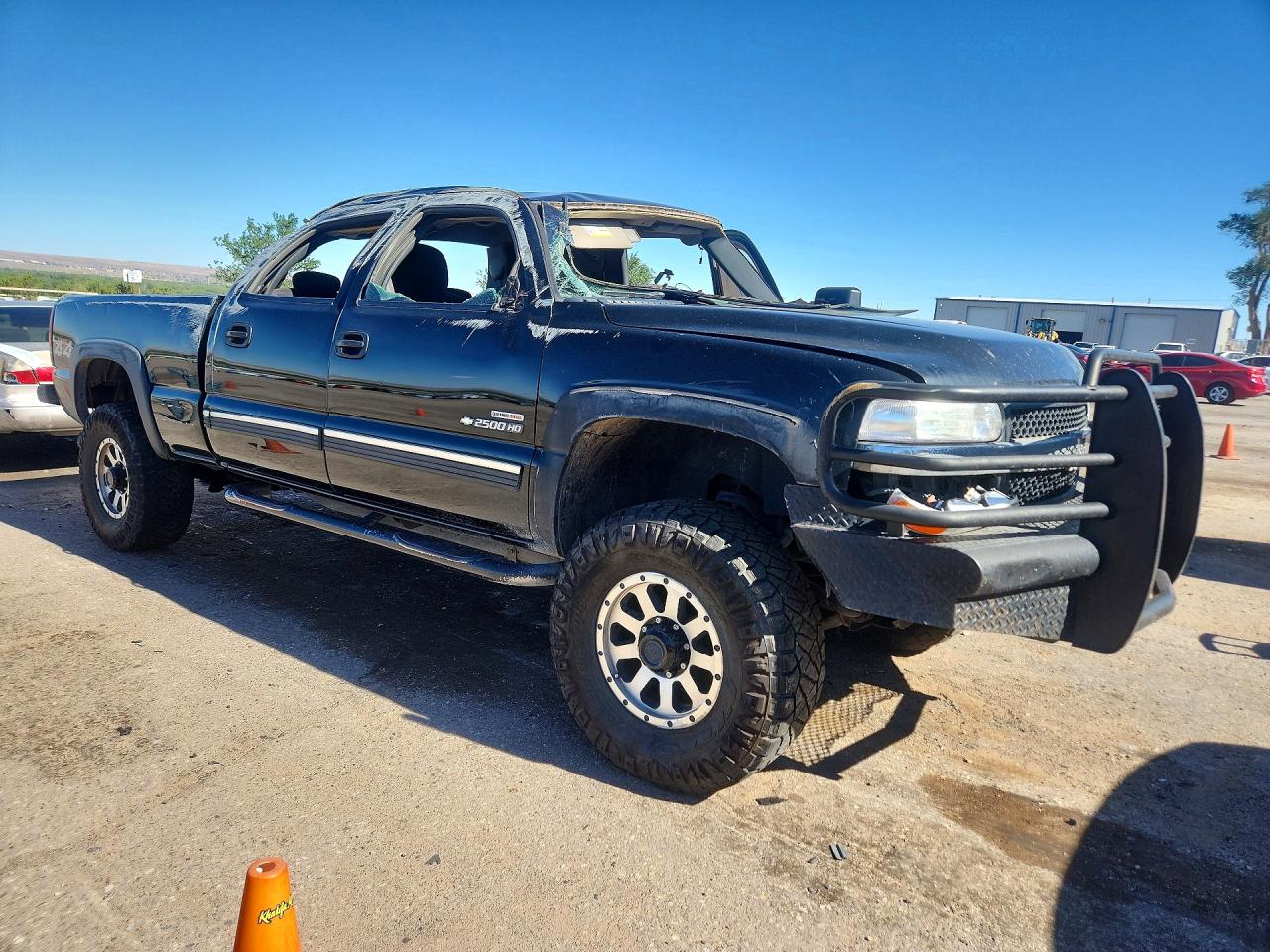 2002 Chevrolet Silverado K2500 Heavy Duty Black vin: 1GCHK23122F197072