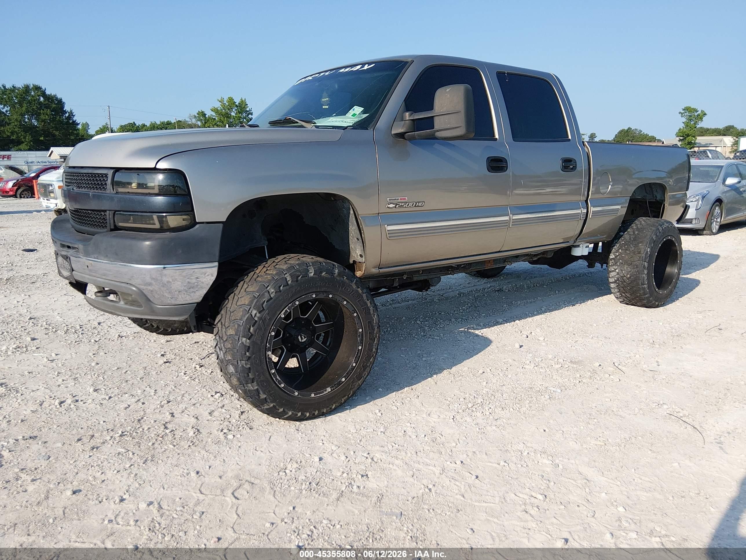 2002 Chevrolet Silverado 2500hd Ls Champagne vin: 1GCHK23122F199128