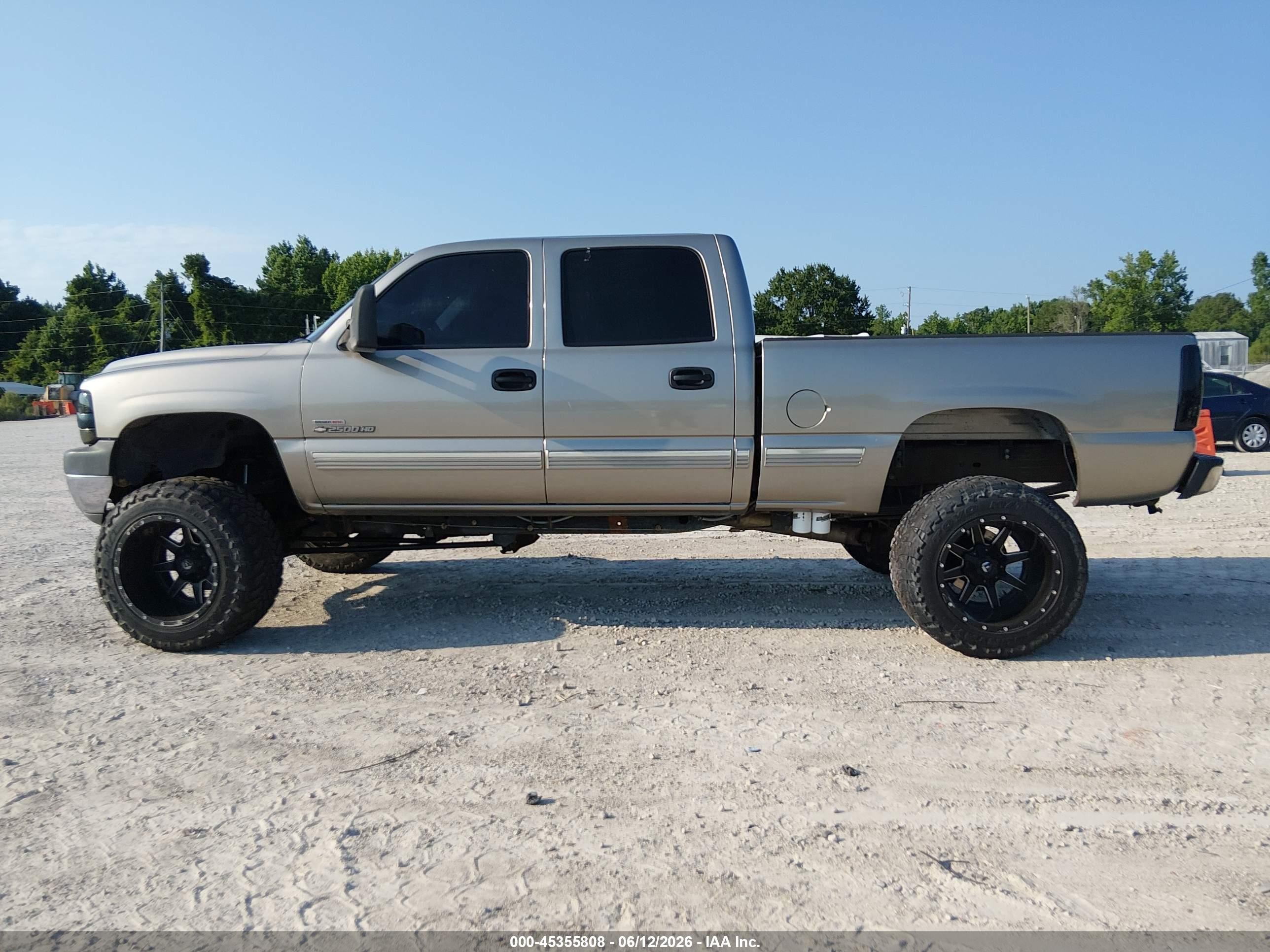 2002 Chevrolet Silverado 2500hd Ls Champagne vin: 1GCHK23122F199128