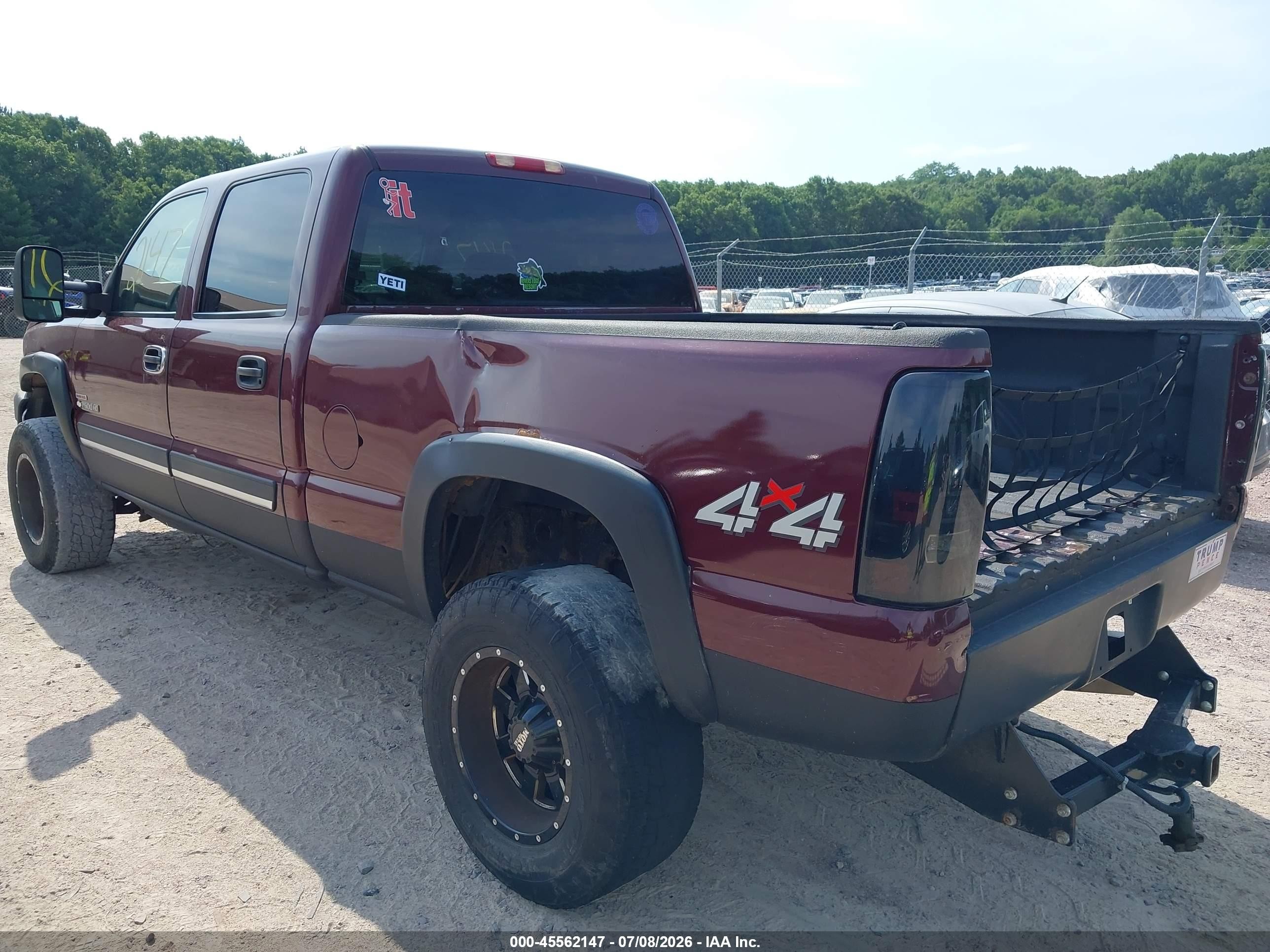 2003 Chevrolet Silverado 2500hd Lt Maroon vin: 1GCHK23123F110661