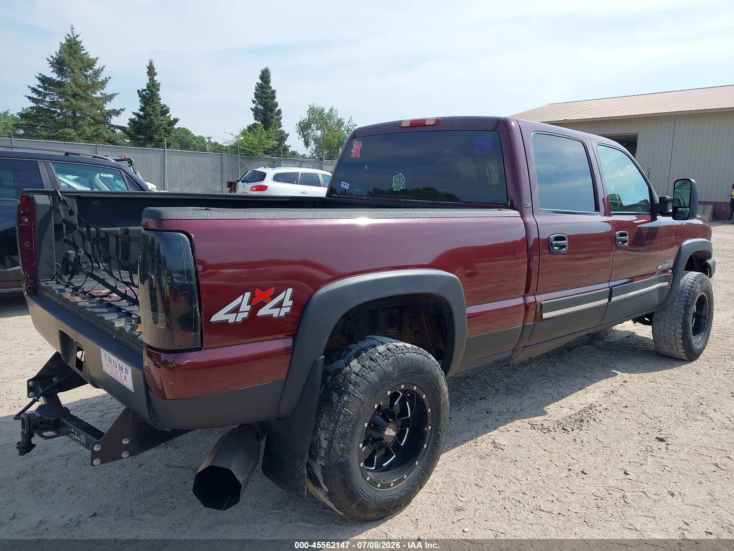 2003 Chevrolet Silverado 2500hd Lt Maroon vin: 1GCHK23123F110661