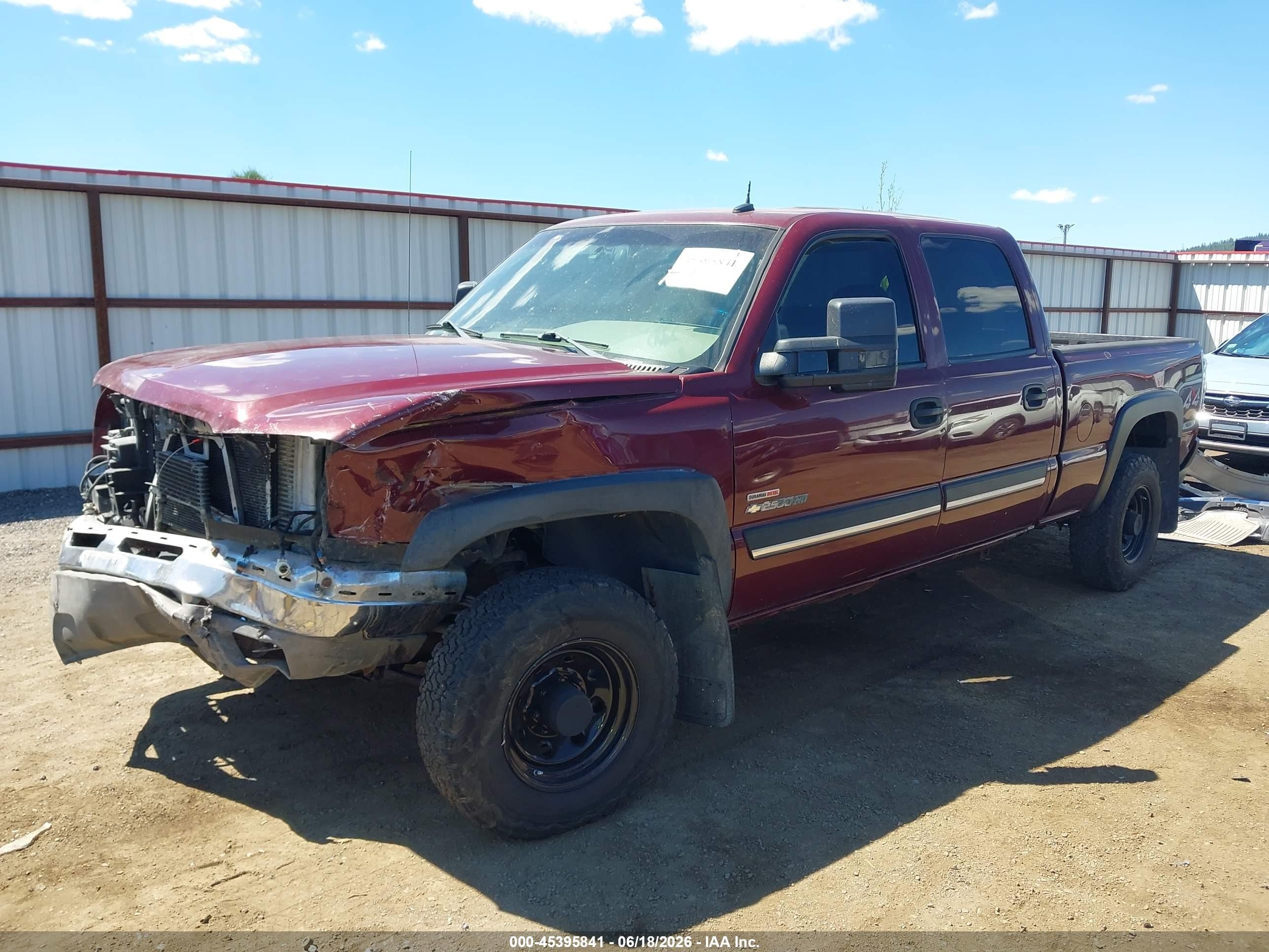 2003 Chevrolet Silverado 2500hd Ls/lt Maroon vin: 1GCHK23123F220366