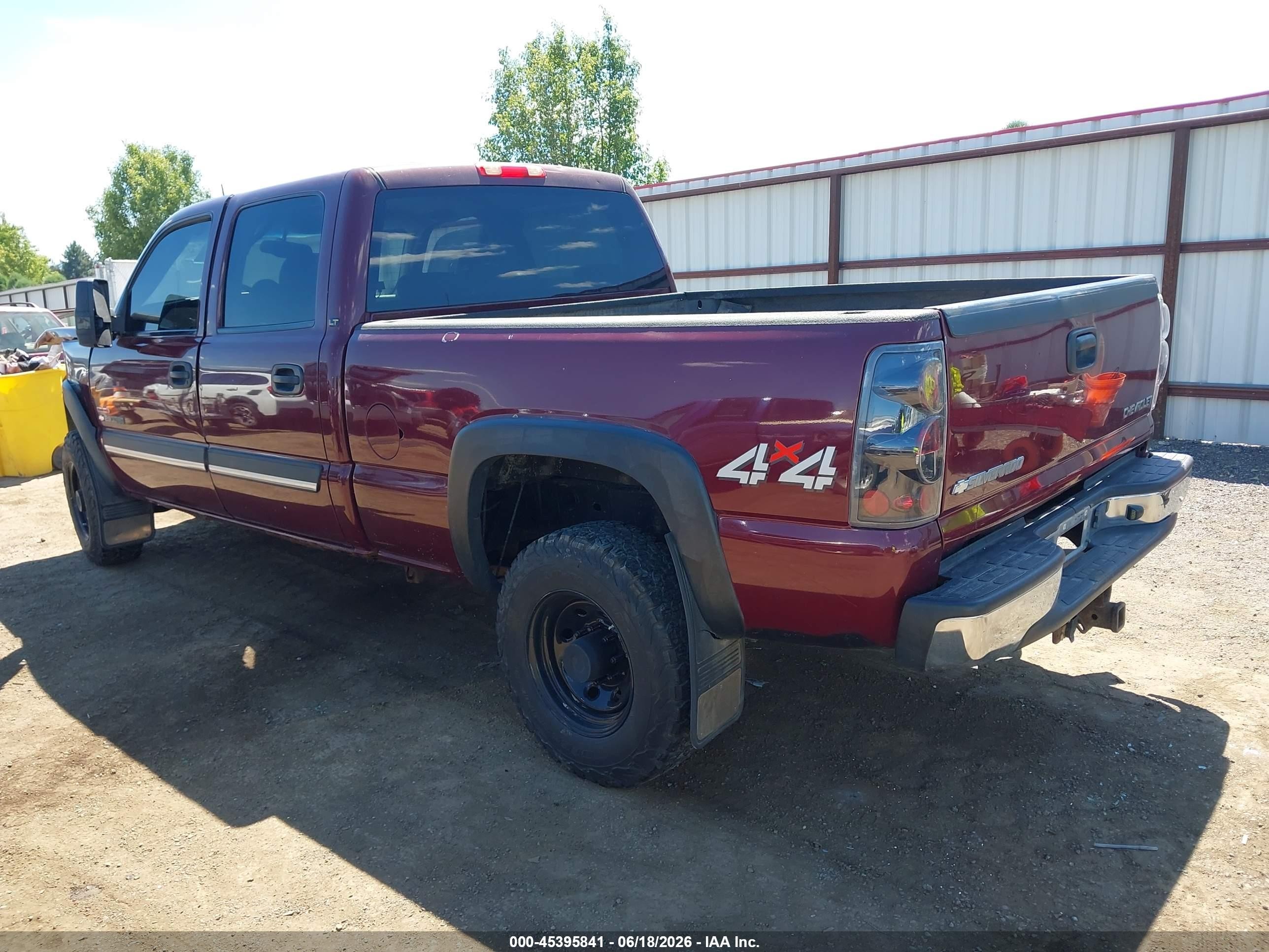 2003 Chevrolet Silverado 2500hd Ls/lt Maroon vin: 1GCHK23123F220366