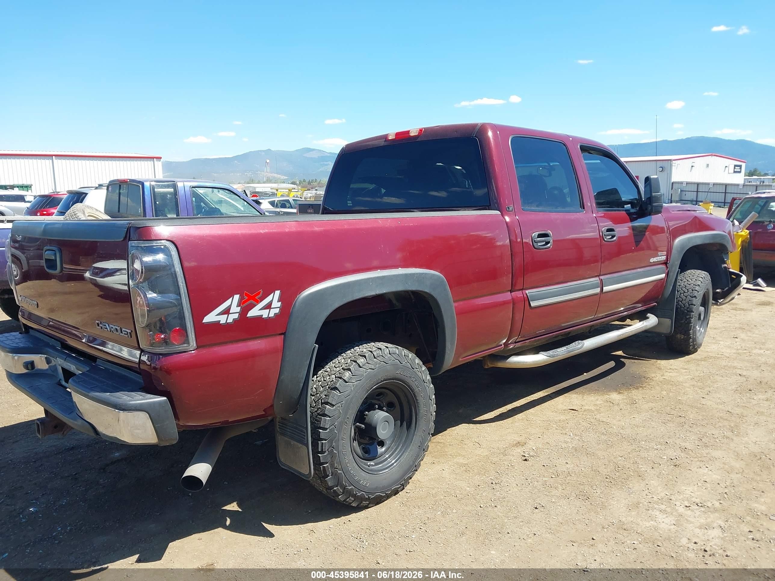 2003 Chevrolet Silverado 2500hd Ls/lt Maroon vin: 1GCHK23123F220366