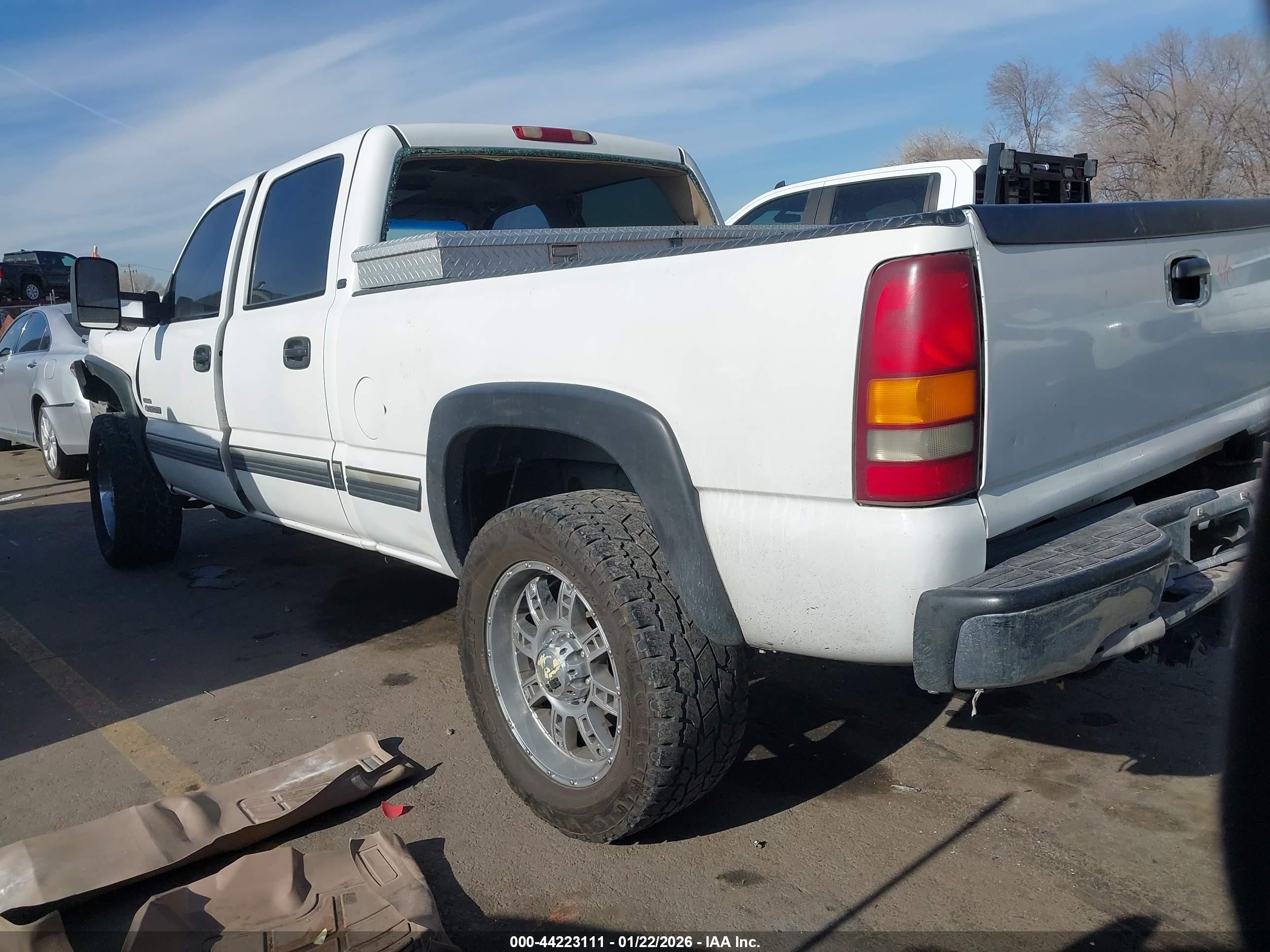 2001 Chevrolet Silverado 2500hd Lt White vin: 1GCHK23131F105918