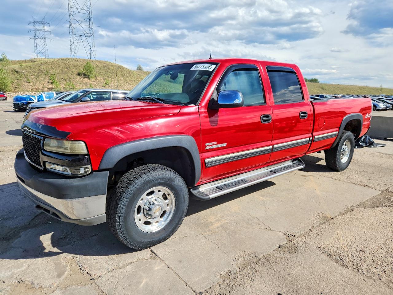 2002 Chevrolet Silverado K2500 Heavy Duty Red vin: 1GCHK23132F204191