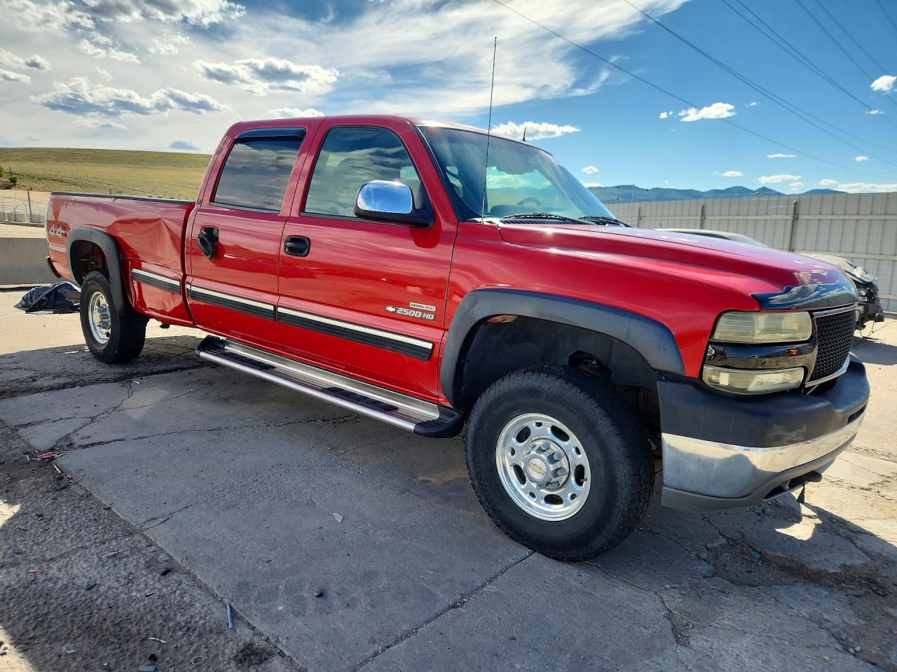 2002 Chevrolet Silverado K2500 Heavy Duty Red vin: 1GCHK23132F204191