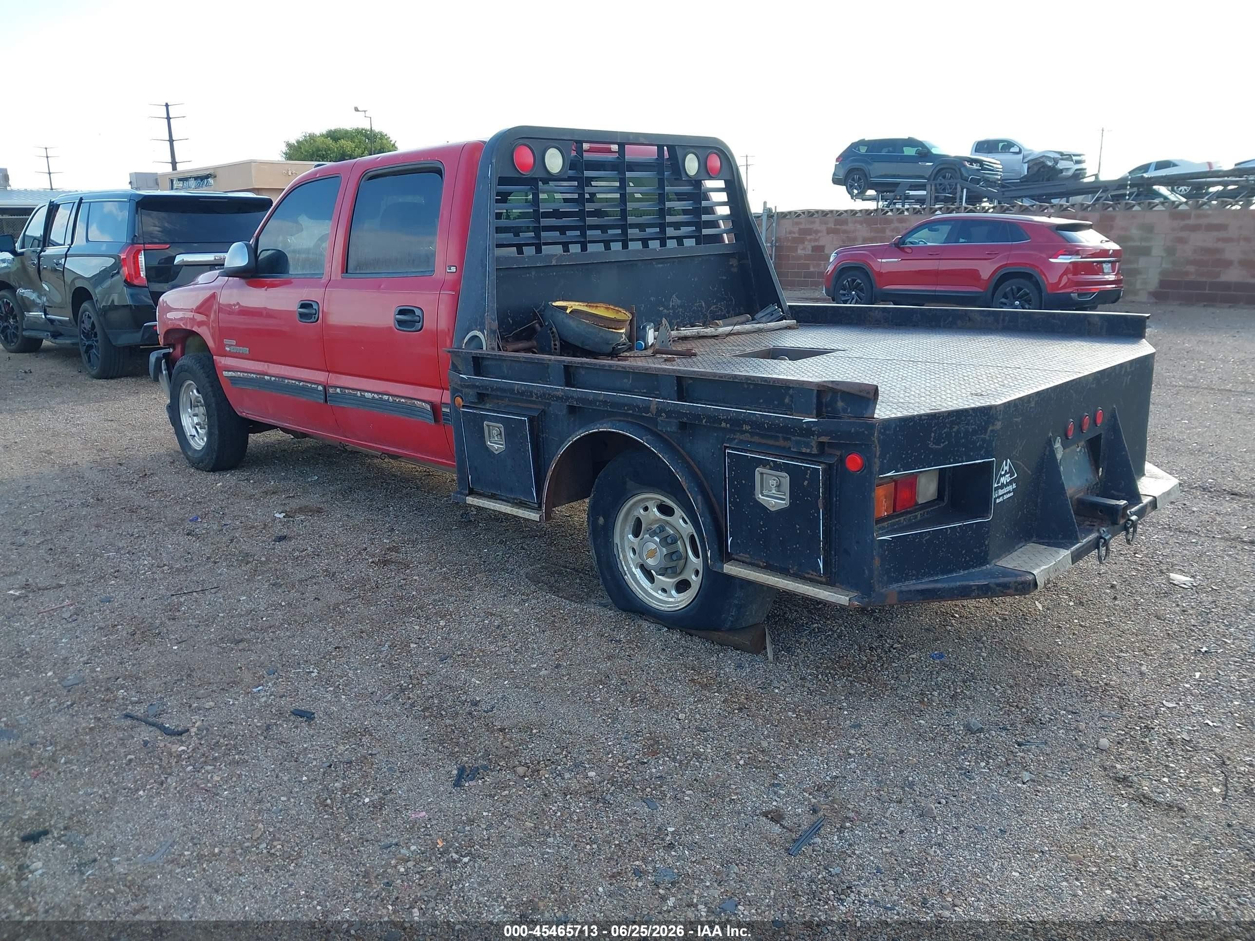 2001 Chevrolet Silverado 2500hd Ls Red vin: 1GCHK23141F131184