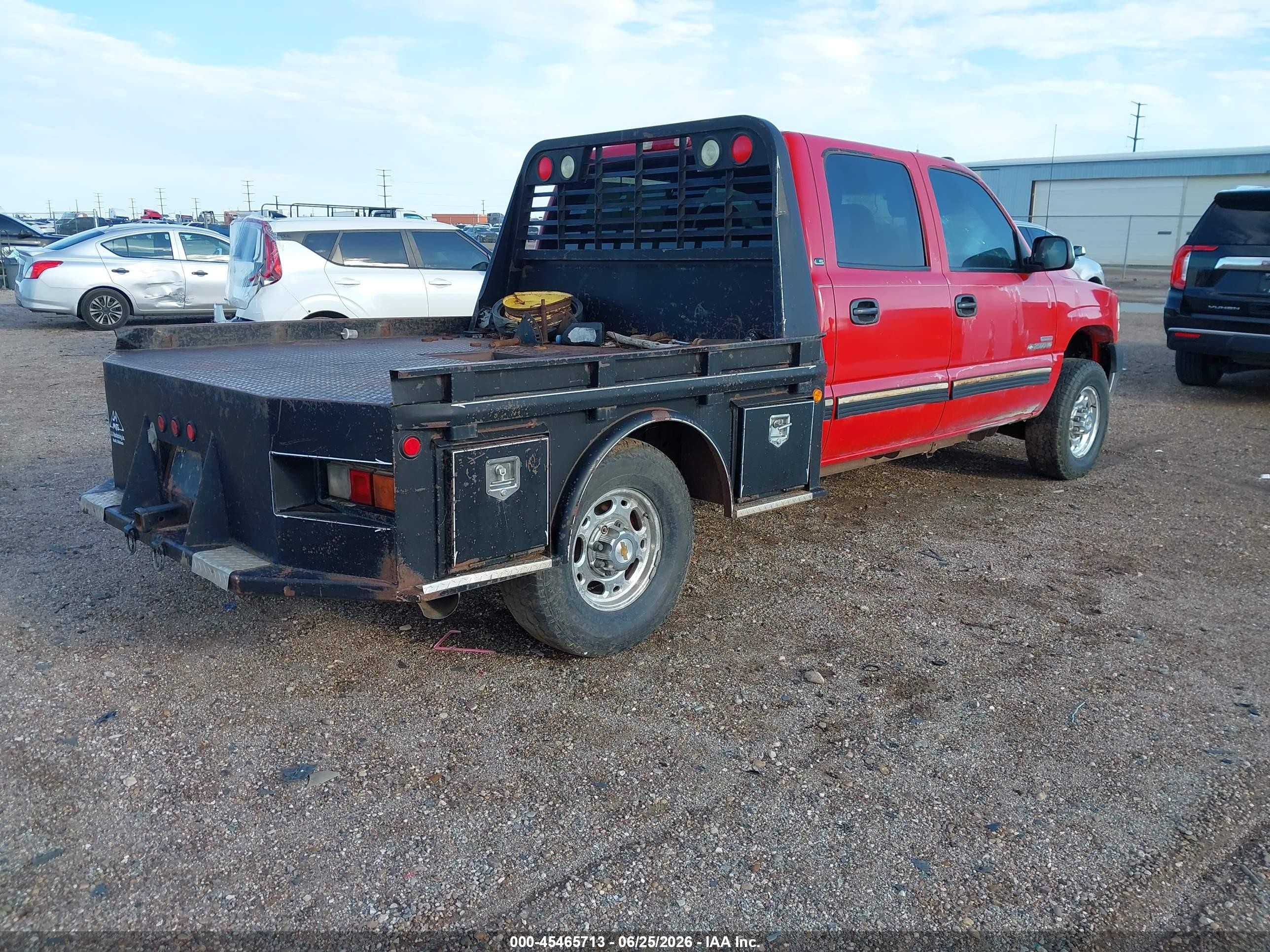 2001 Chevrolet Silverado 2500hd Ls Red vin: 1GCHK23141F131184