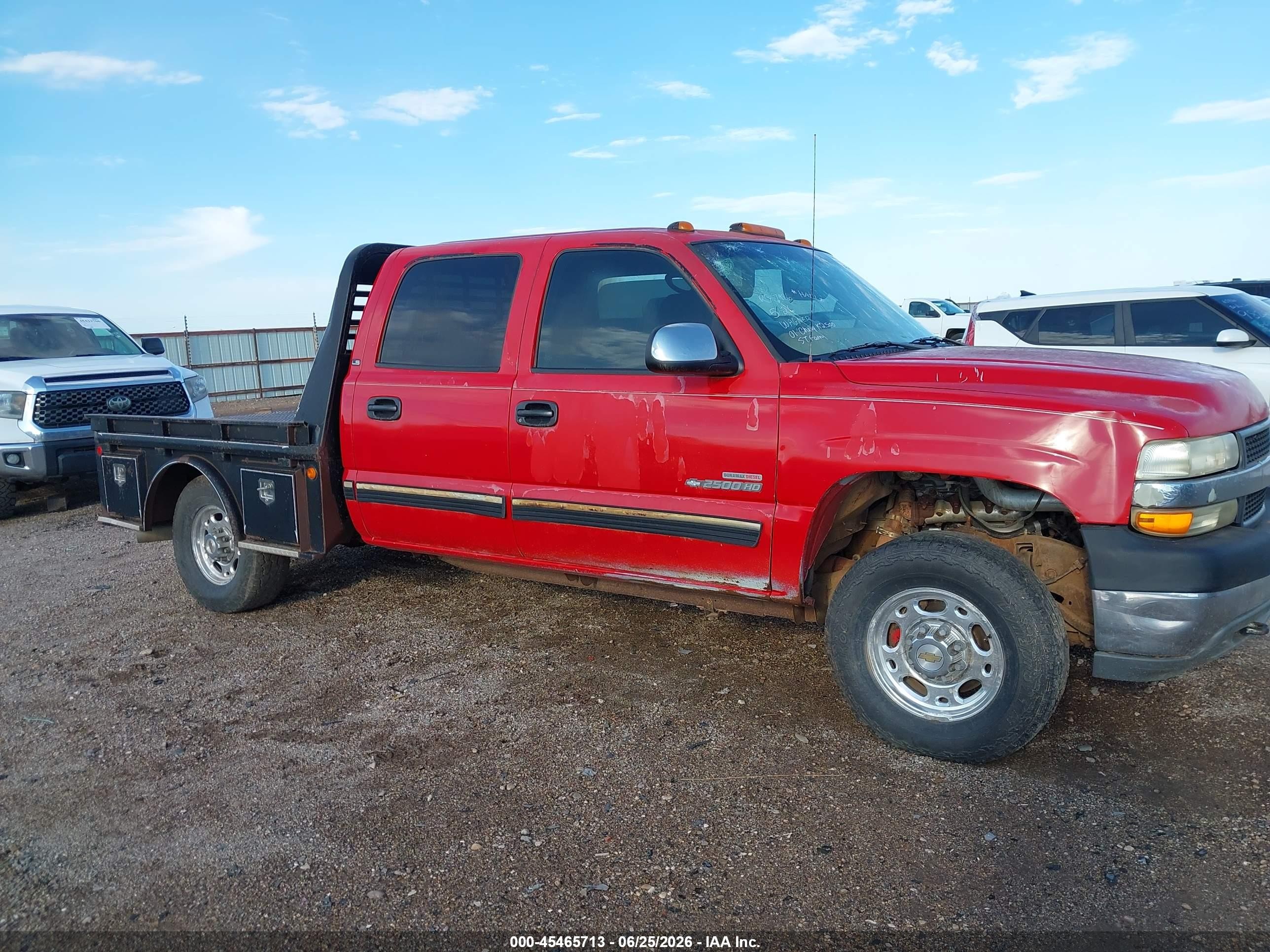 2001 Chevrolet Silverado 2500hd Ls Red vin: 1GCHK23141F131184