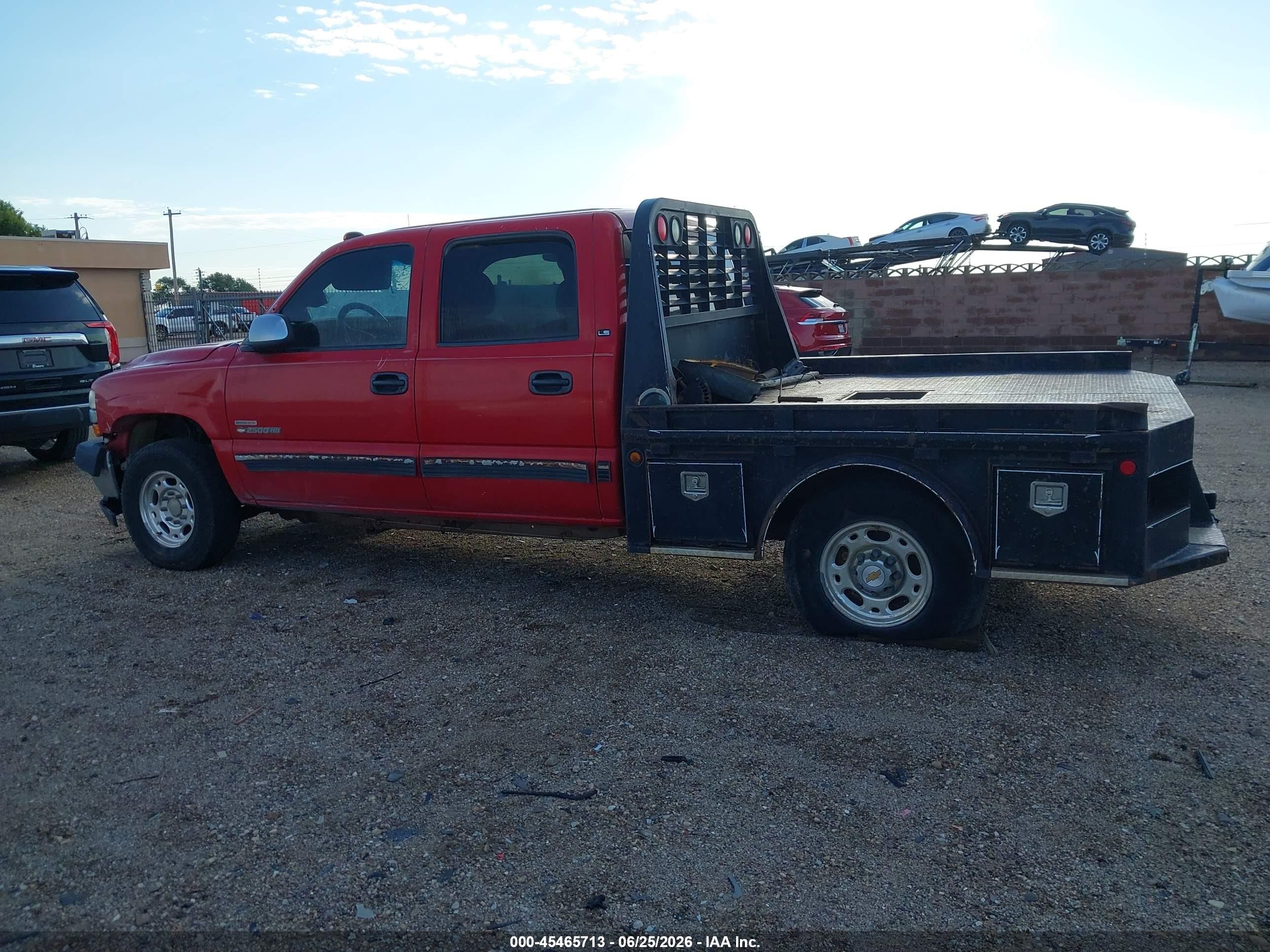 2001 Chevrolet Silverado 2500hd Ls Red vin: 1GCHK23141F131184