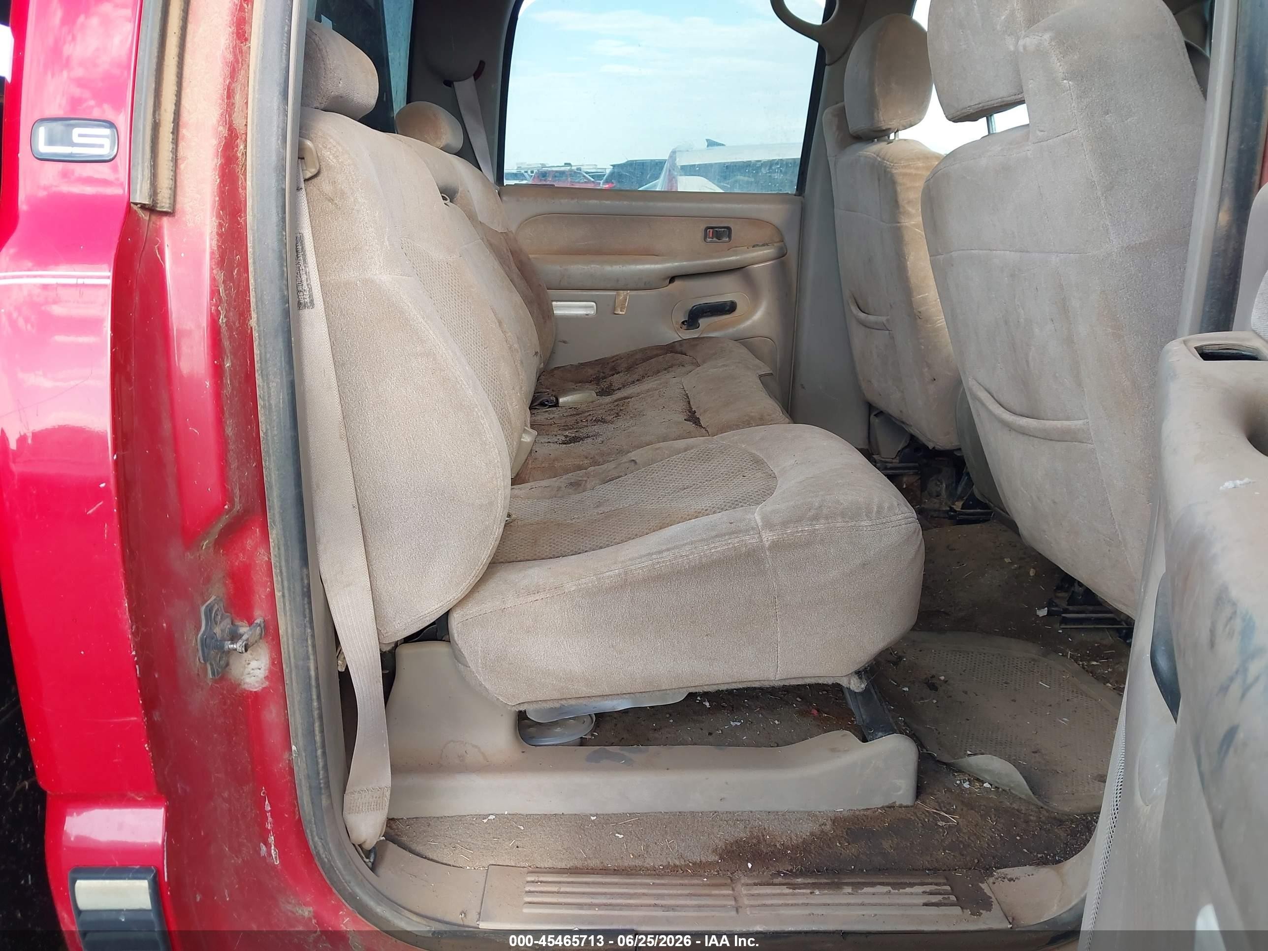 2001 Chevrolet Silverado 2500hd Ls Red vin: 1GCHK23141F131184