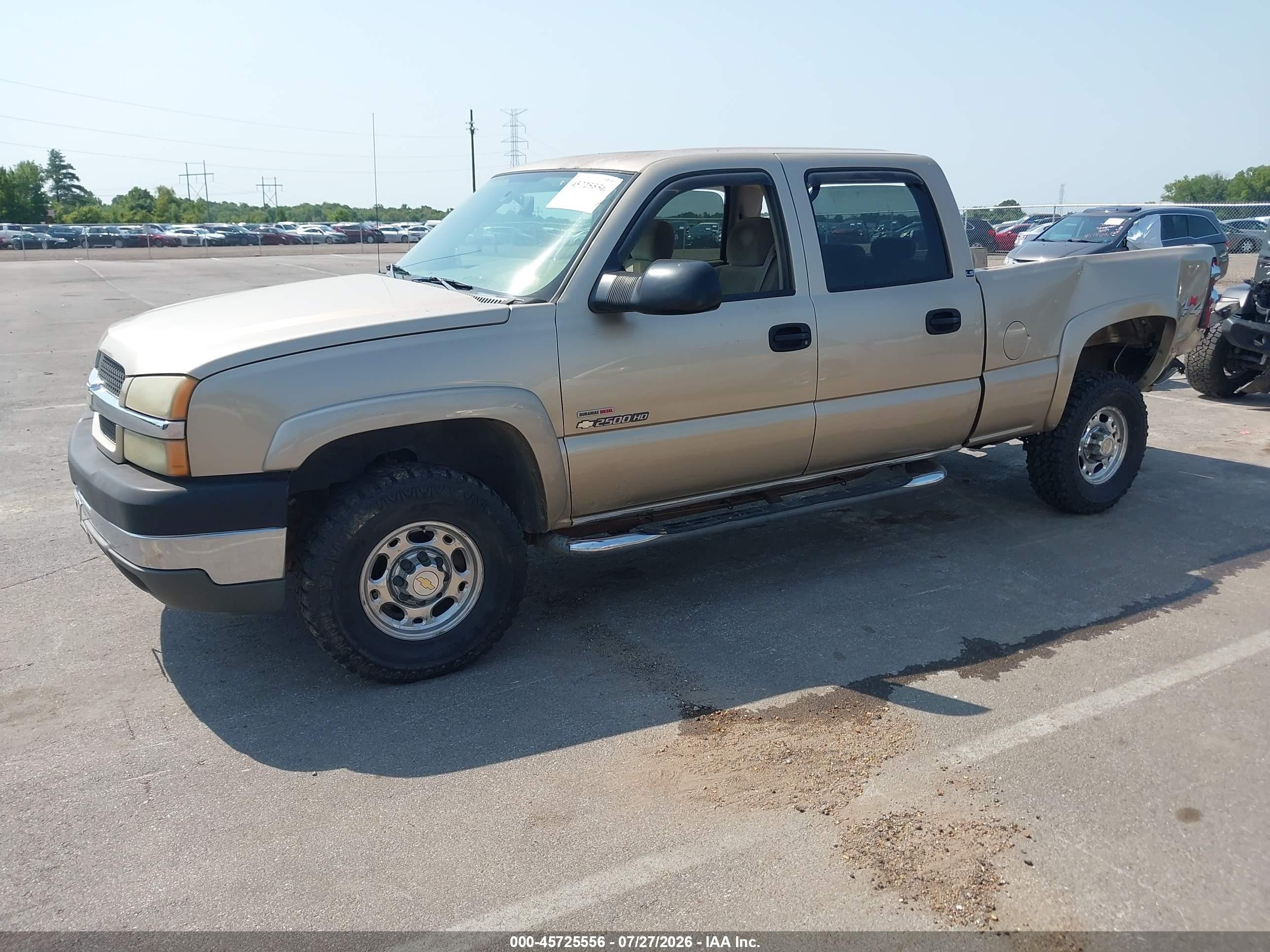 2004 Chevrolet Silverado 2500hd Ls Tan vin: 1GCHK23144F158907