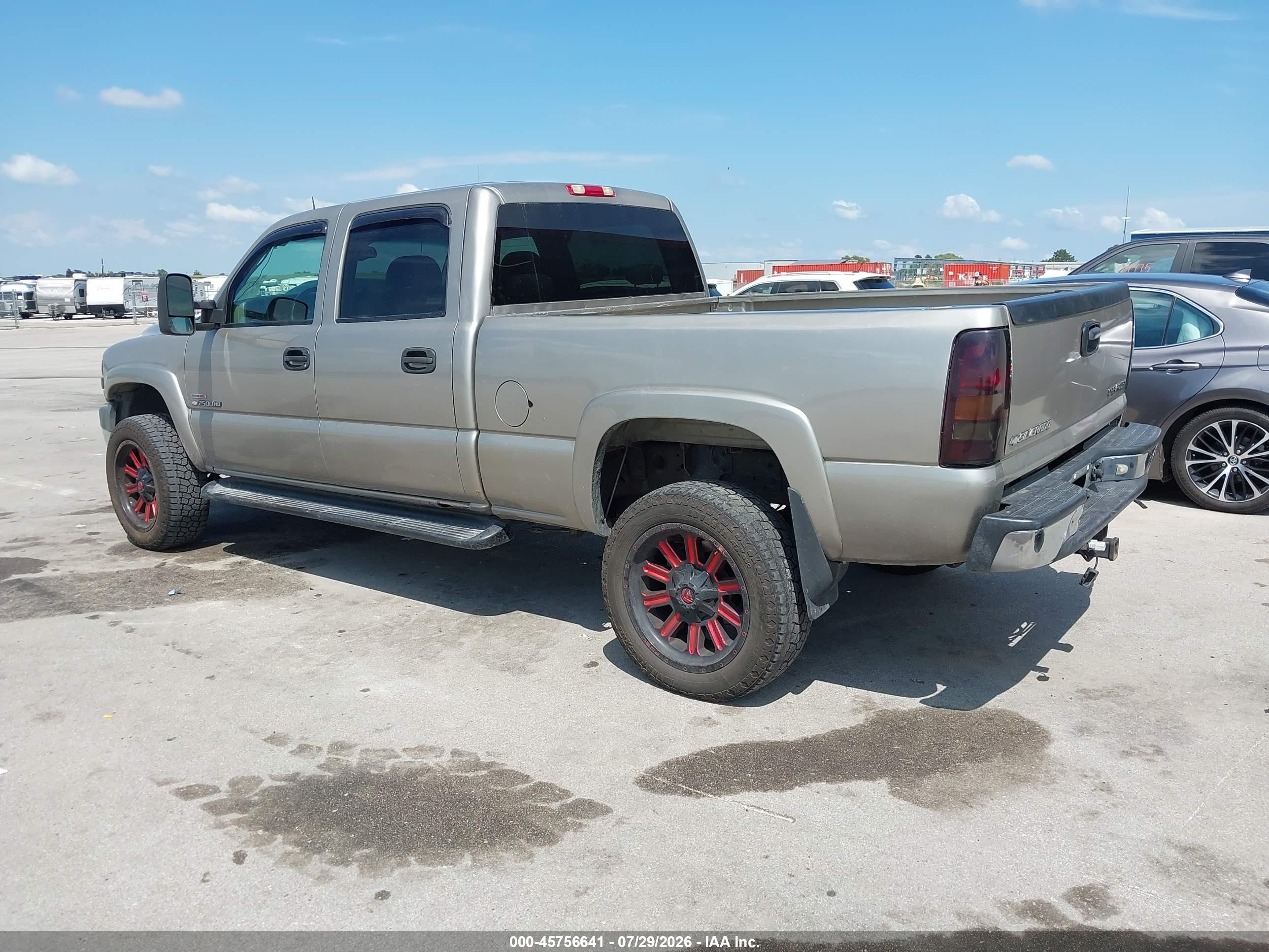 2001 Chevrolet Silverado 2500hd Lt Gray vin: 1GCHK23151F209147