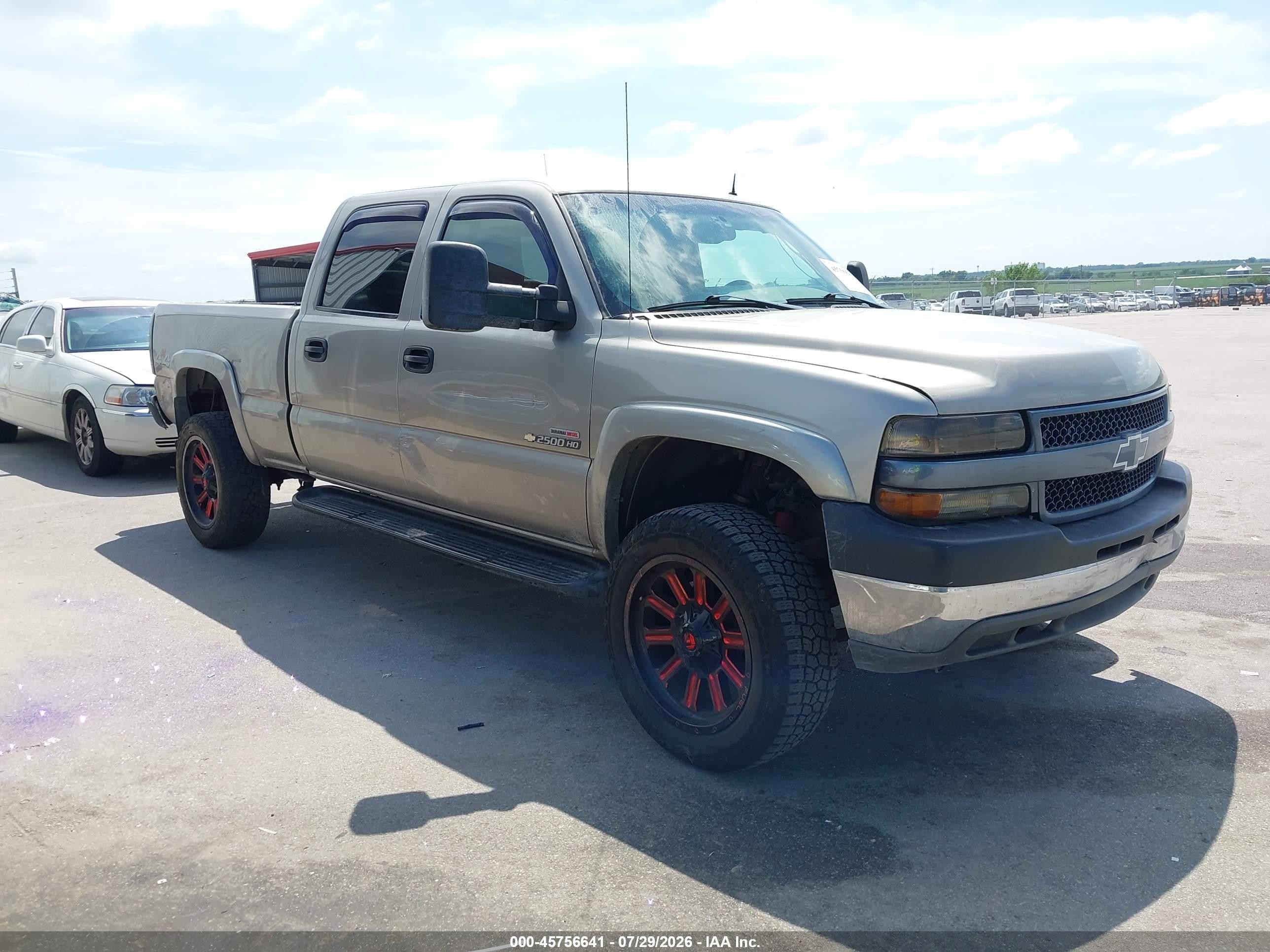 2001 Chevrolet Silverado 2500hd Lt Gray vin: 1GCHK23151F209147
