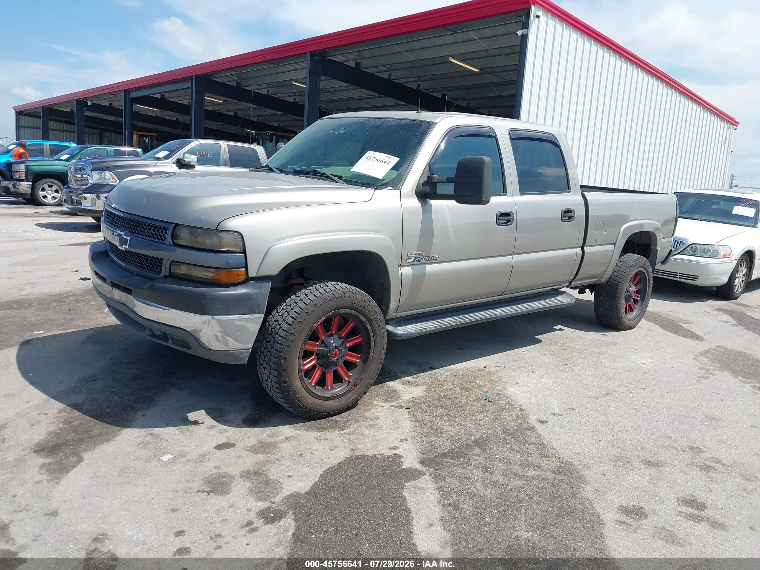 2001 Chevrolet Silverado 2500hd Lt Gray vin: 1GCHK23151F209147
