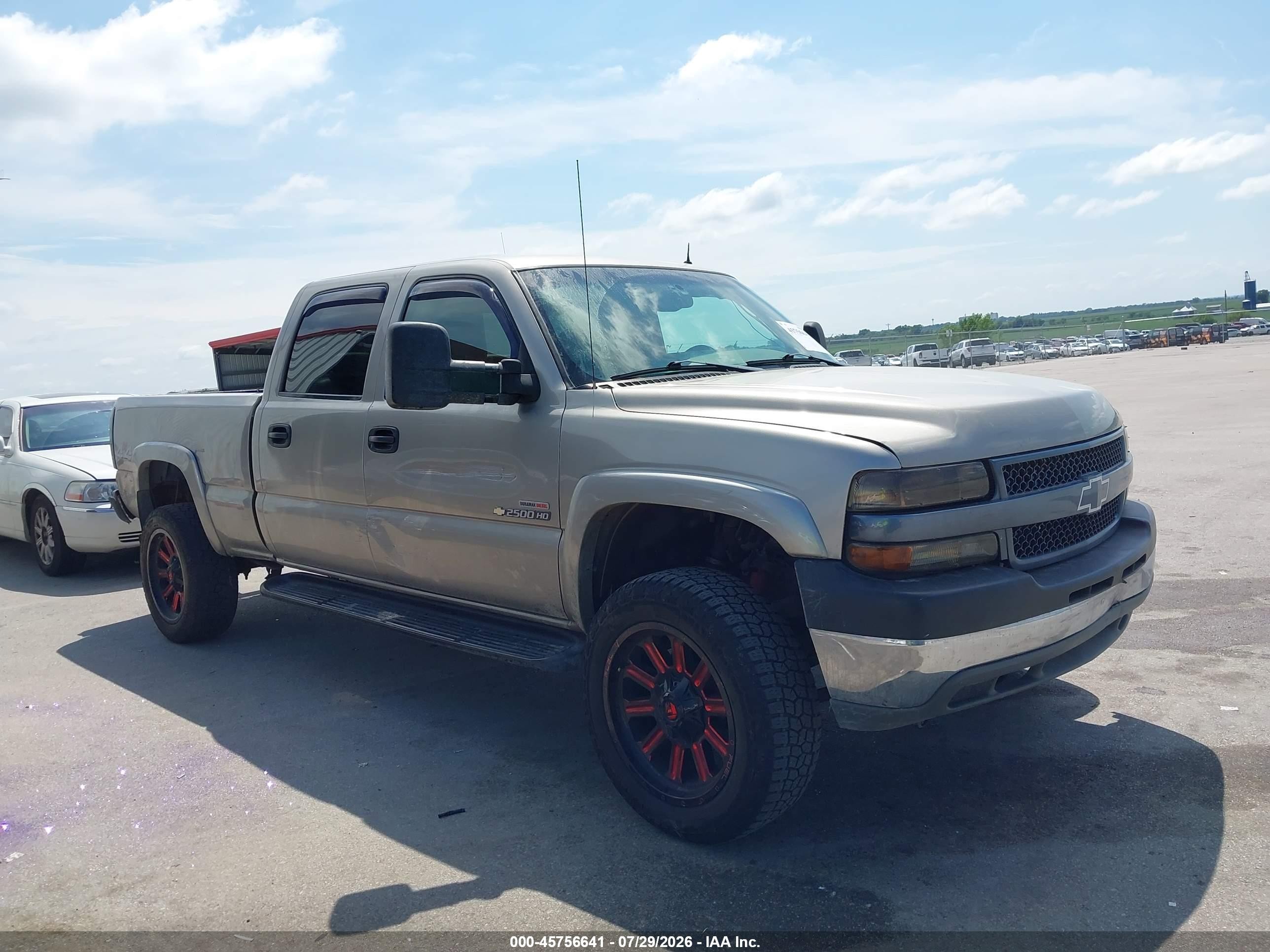 2001 Chevrolet Silverado 2500hd Lt Gray vin: 1GCHK23151F209147