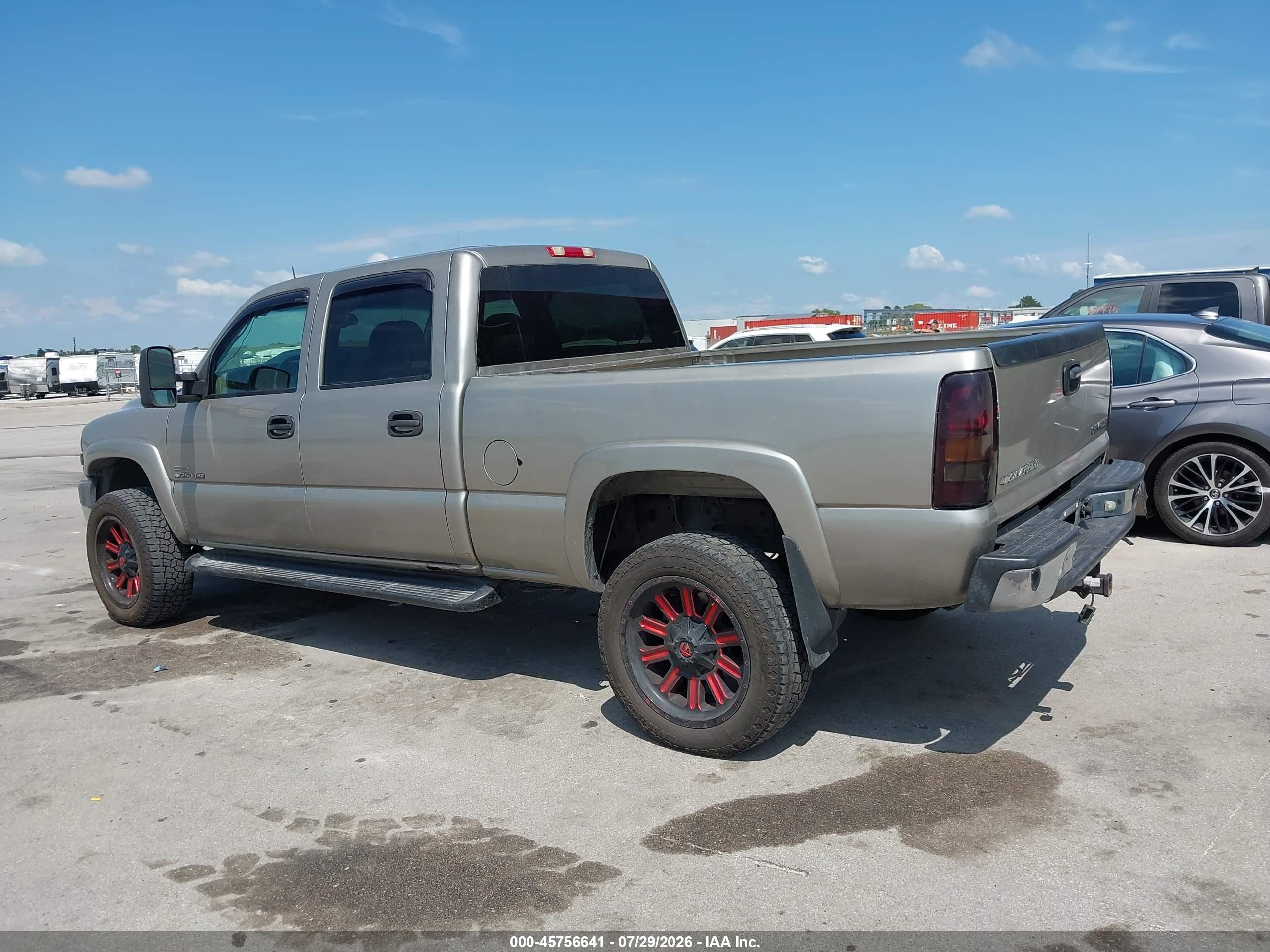 2001 Chevrolet Silverado 2500hd Lt Gray vin: 1GCHK23151F209147