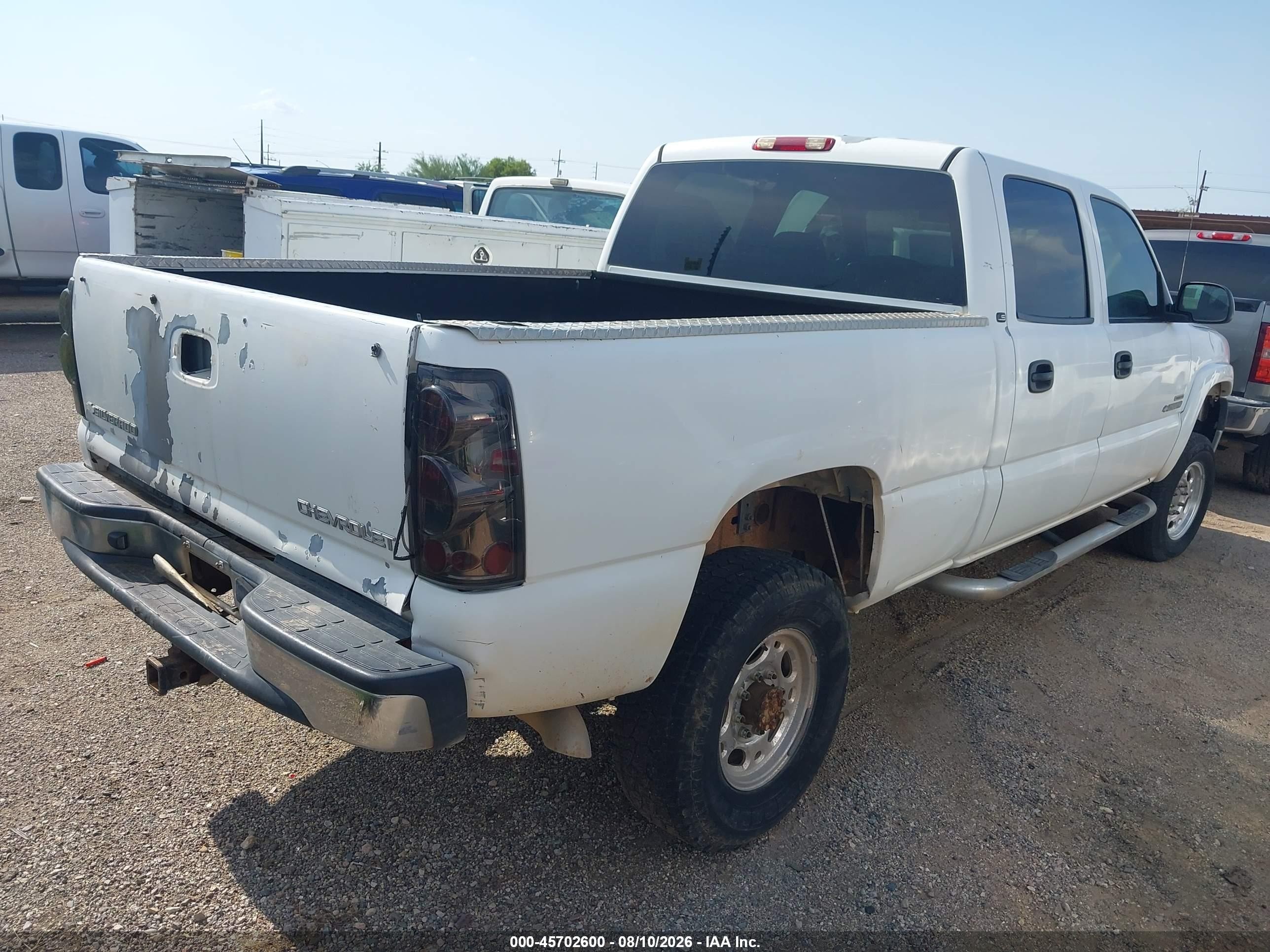 2002 Chevrolet Silverado 2500hd Ls White vin: 1GCHK23152F174935