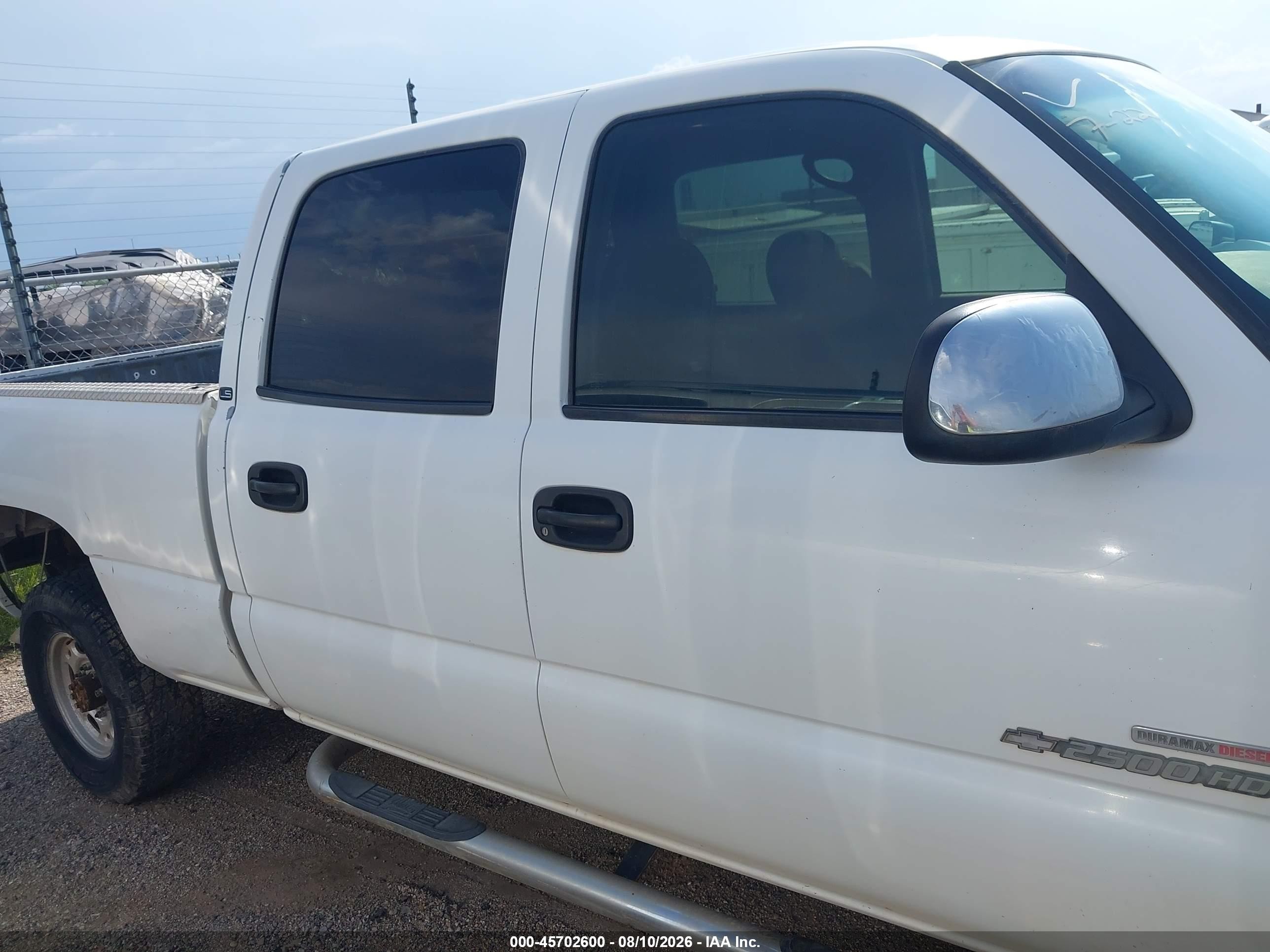 2002 Chevrolet Silverado 2500hd Ls White vin: 1GCHK23152F174935