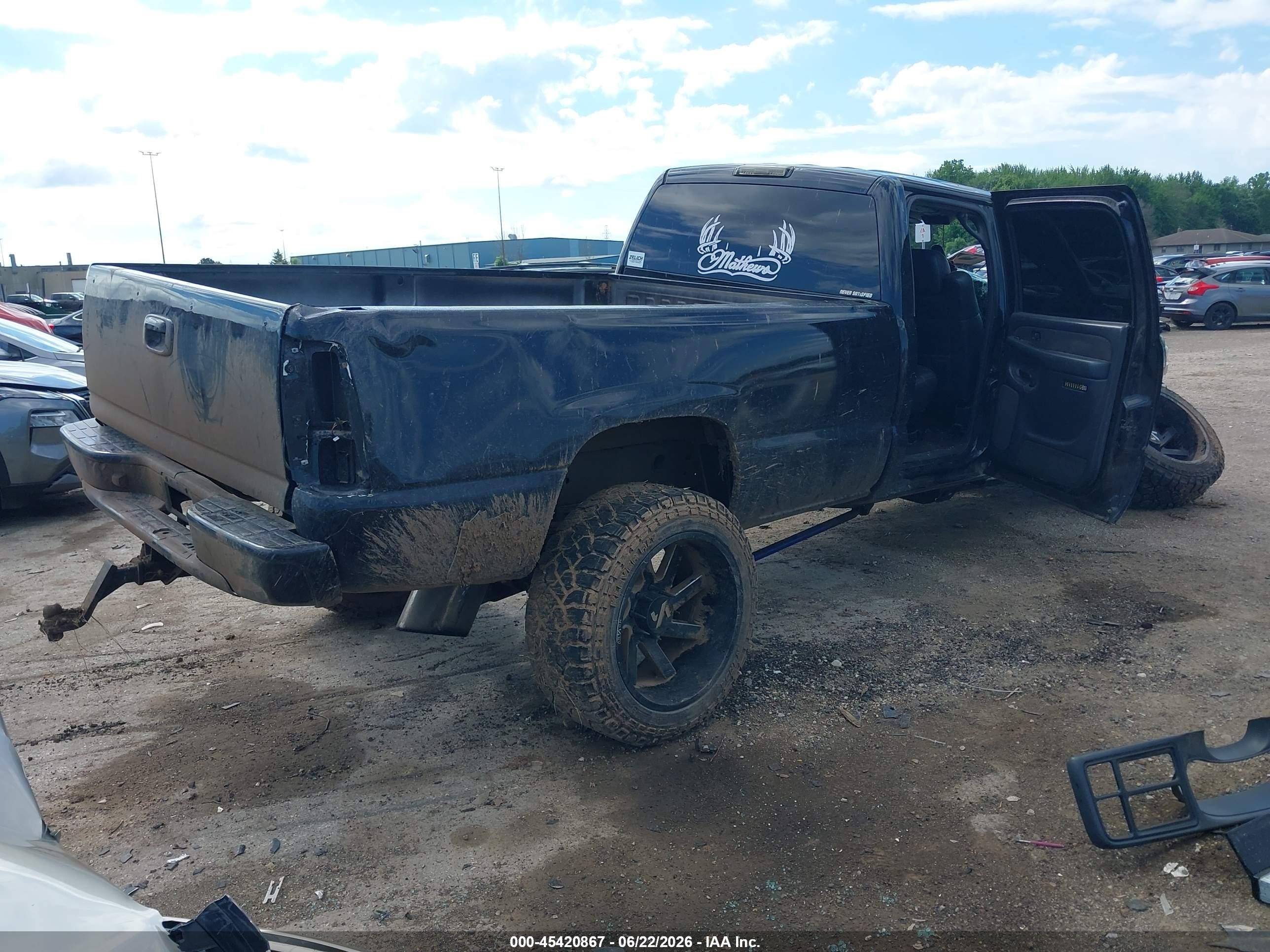 2002 Chevrolet Silverado 2500hd Lt Black vin: 1GCHK23152F218674