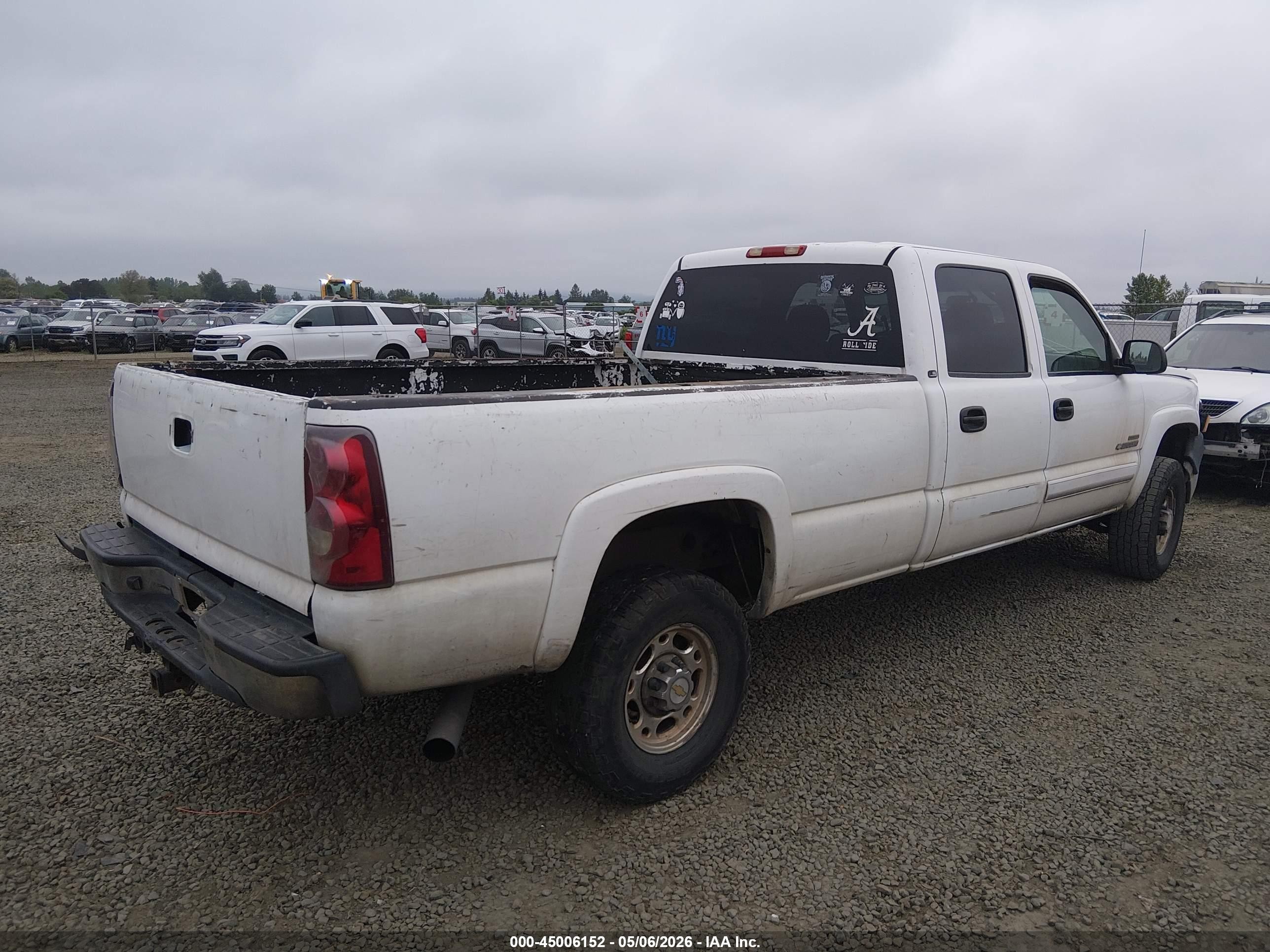 2003 Chevrolet Silverado 2500hd Ls/lt White vin: 1GCHK23153F170515