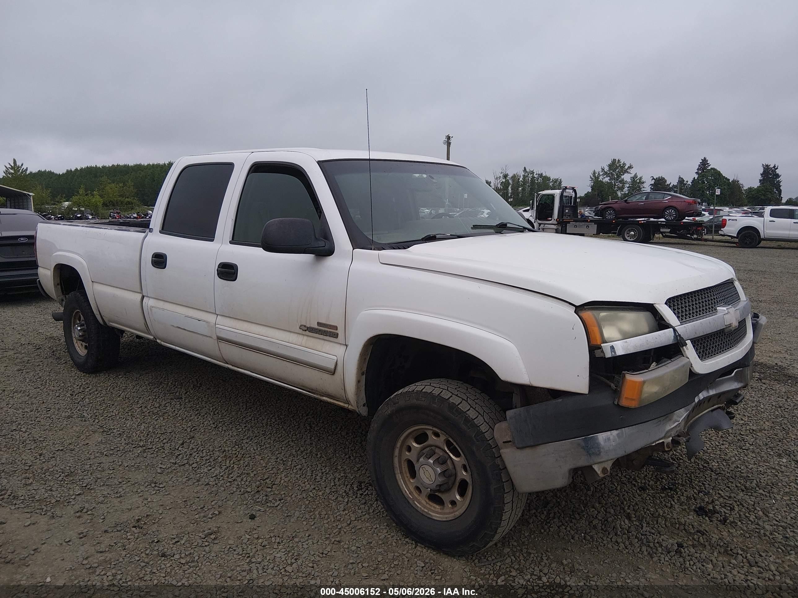 2003 Chevrolet Silverado 2500hd Ls/lt Белый vin: 1GCHK23153F170515
