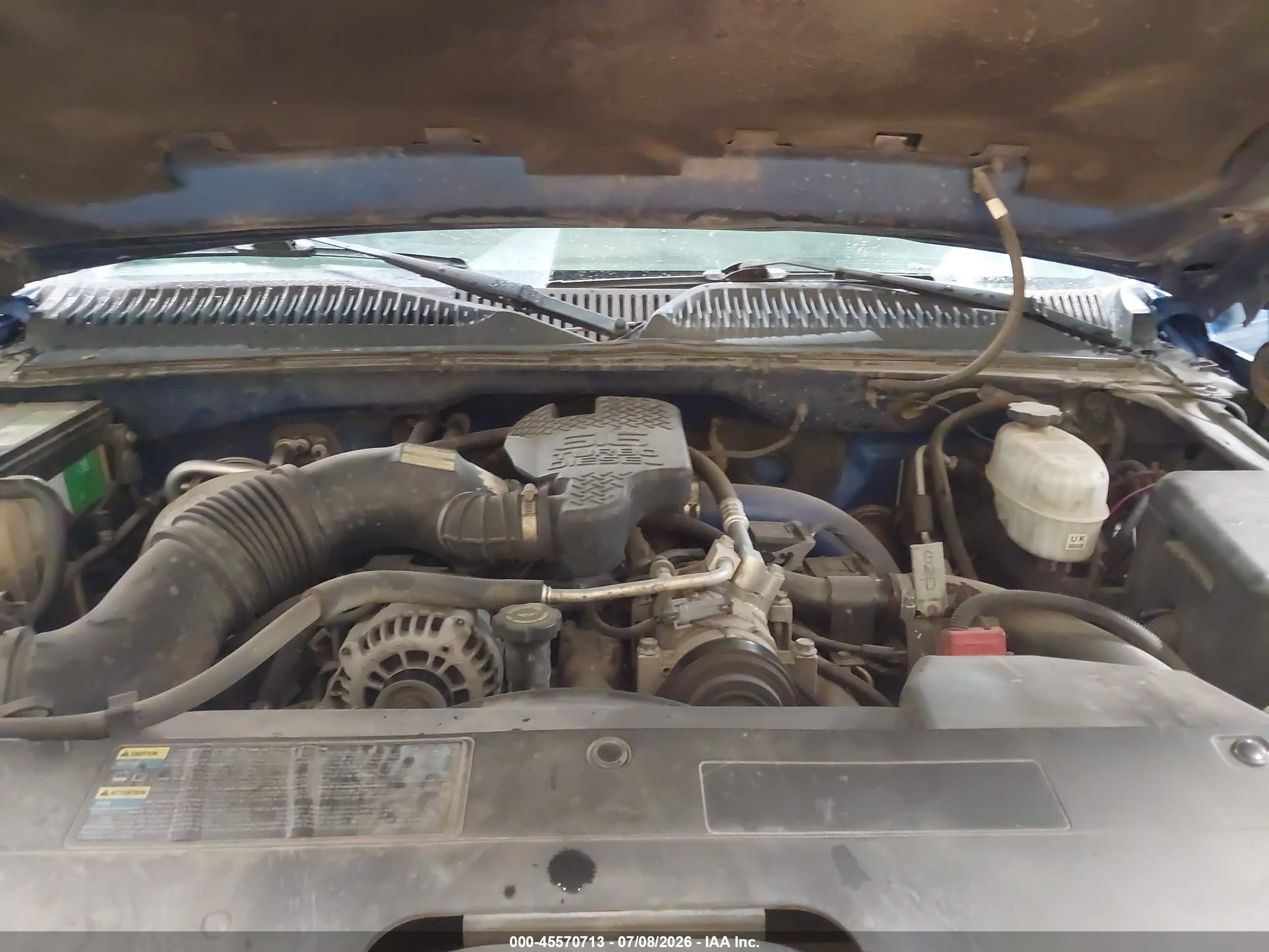 2004 Chevrolet Silverado 2500hd Ls Синий vin: 1GCHK23154F148208