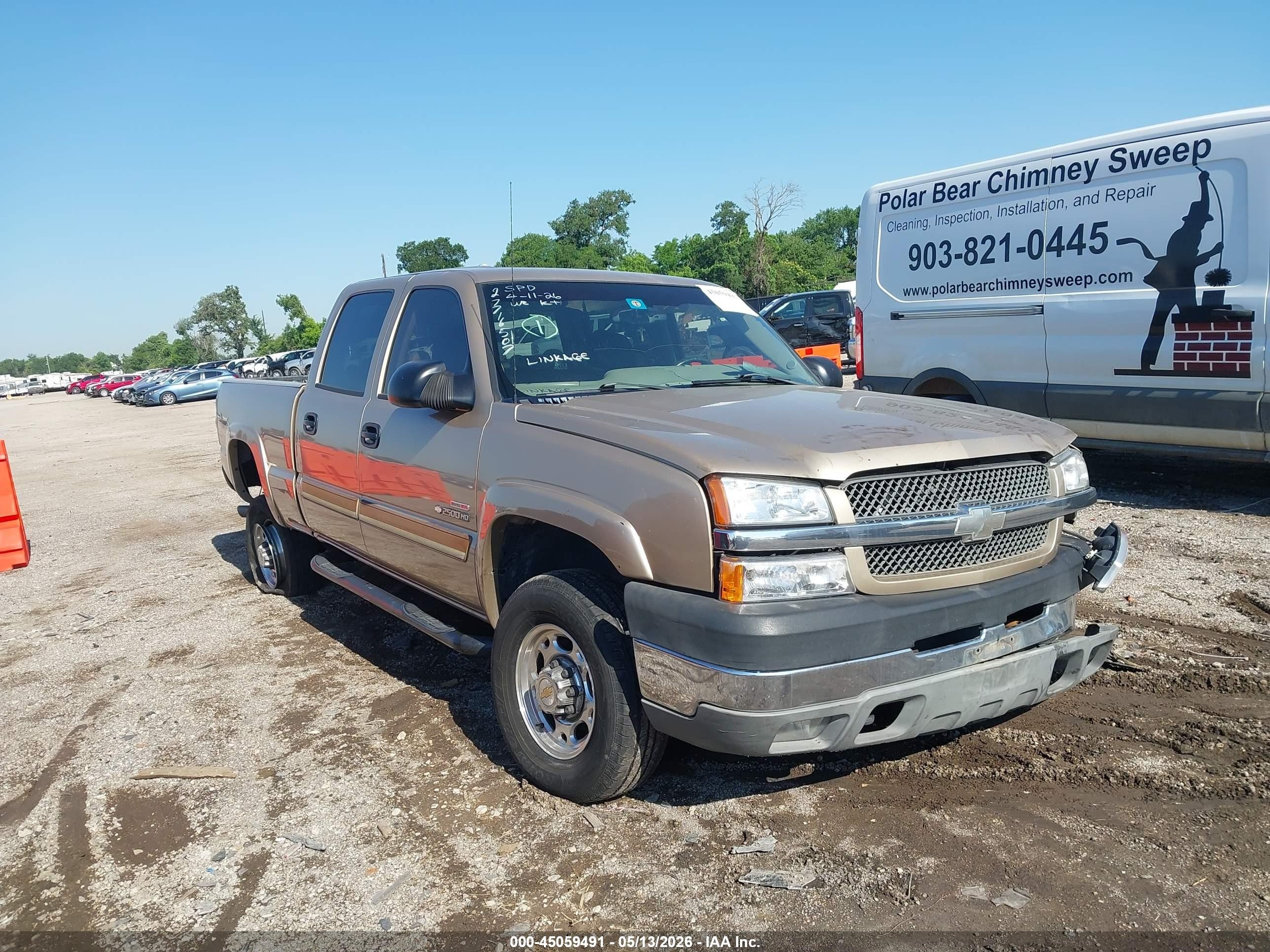 2004 Chevrolet Silverado 2500hd Ls Tan vin: 1GCHK23164F112477